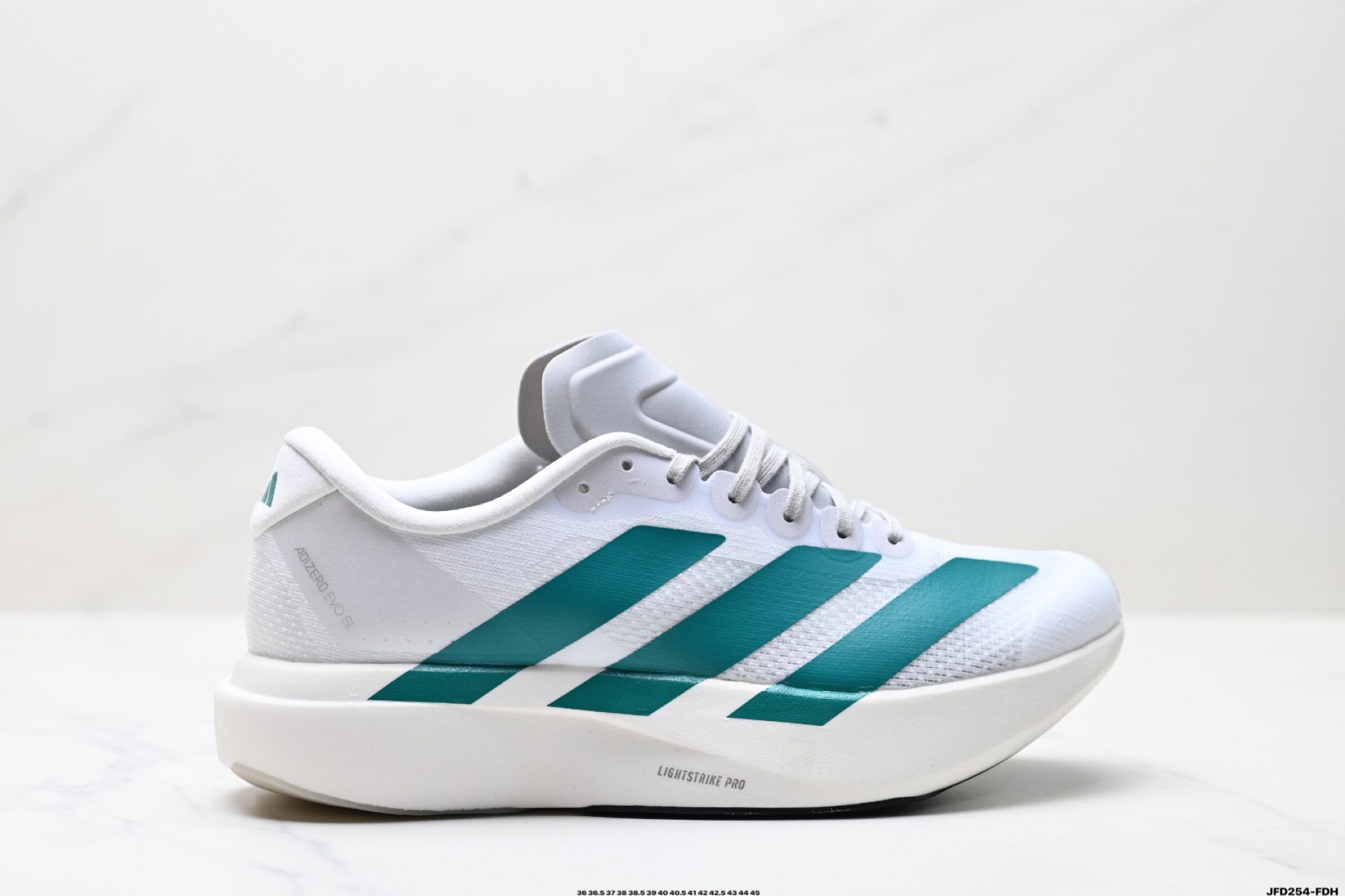 Adidas Adizero Evo SL White/Green Running Shoe - Low Top, Comfortable, Durable 2 i1746550950652 3608 0 0