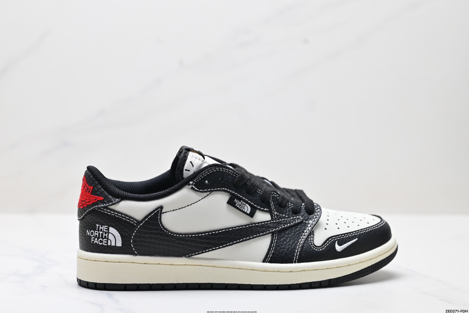 270 AJ1倒勾Travis Scott x Air Jordan 1 ” Reverse Mocha “ AJ1乔1 TS 闪电 联名倒钩 低帮文化篮球鞋 XZ5749-007