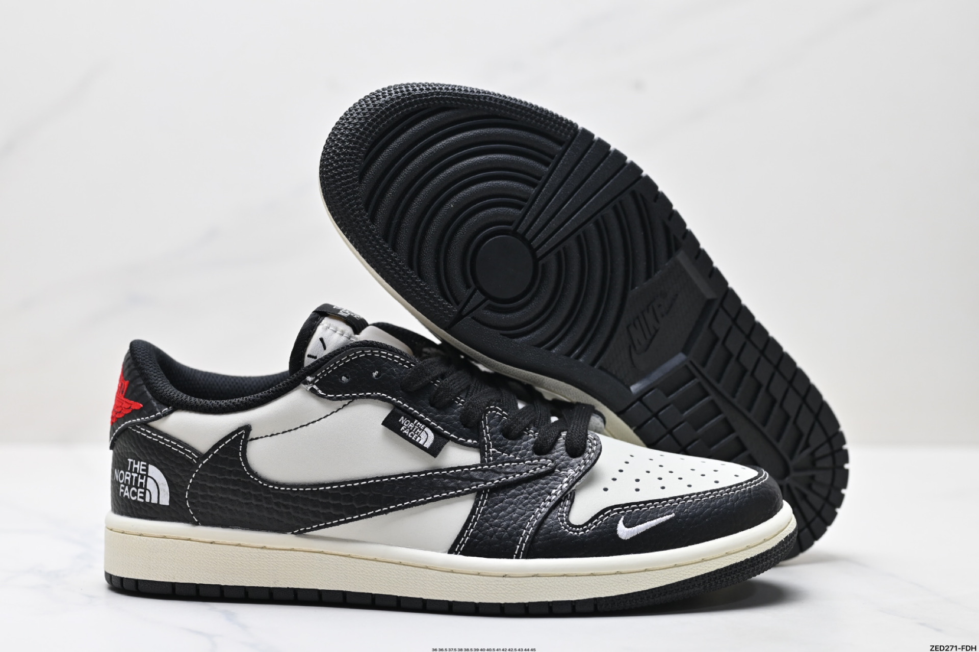 270 AJ1倒勾Travis Scott x Air Jordan 1 ” Reverse Mocha “ AJ1乔1 TS 闪电 联名倒钩 低帮文化篮球鞋 XZ5749-007