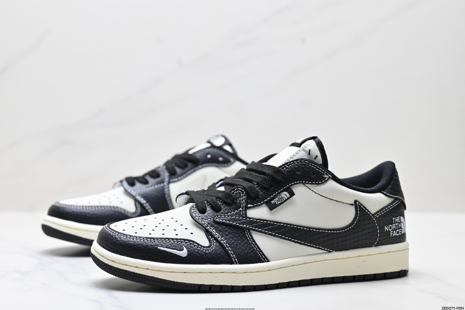270 AJ1倒勾Travis Scott x Air Jordan 1 ” Reverse Mocha “ AJ1乔1 TS 闪电 联名倒钩 低帮文化篮球鞋 XZ5749-007