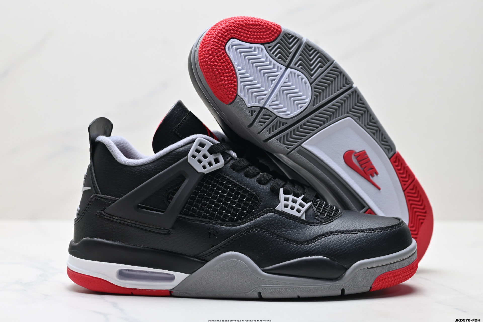 Nike Air Jordan 4 Retro Basketball Shoes - FV5029-006 - Black/Grey/Red 6 i1746551142947 9421 0 4