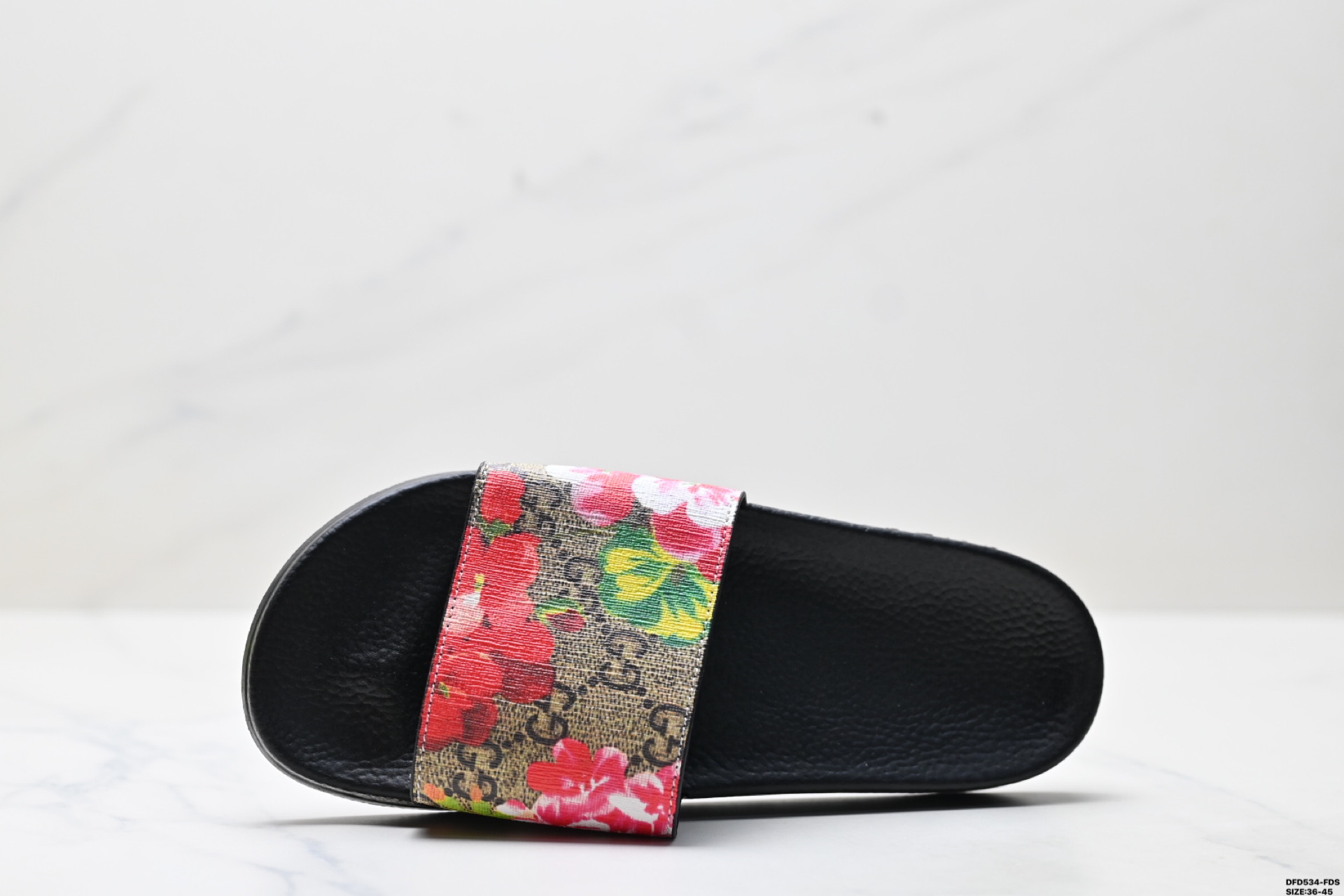 Gucci Leather Slide Sandal with Bow - Floral Print, Size 36-45 3 i1746635706292 7026 0 1