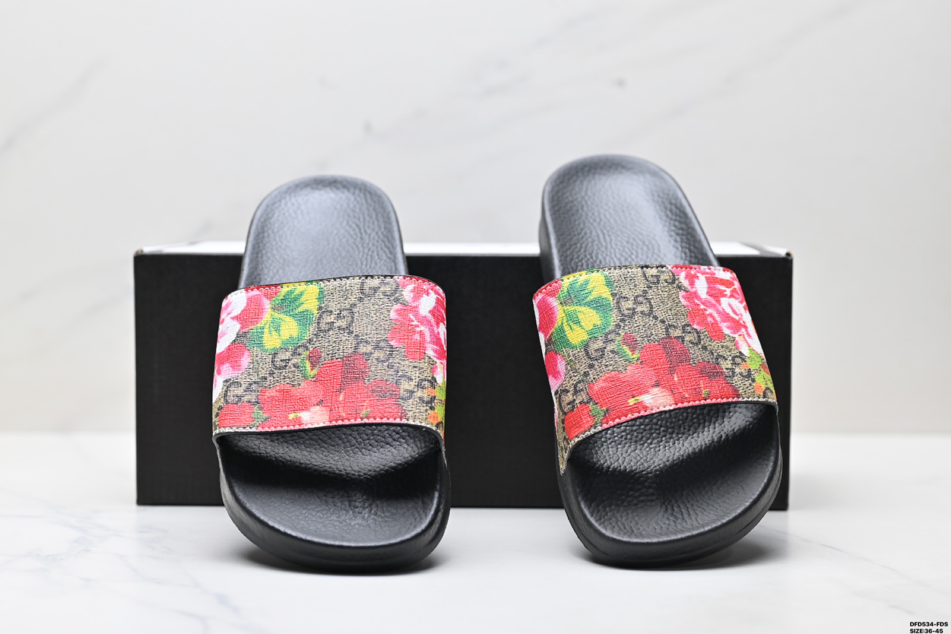 Gucci Leather Slide Sandal with Bow - Floral Print, Size 36-45 5 i1746635706292 9880 0 3