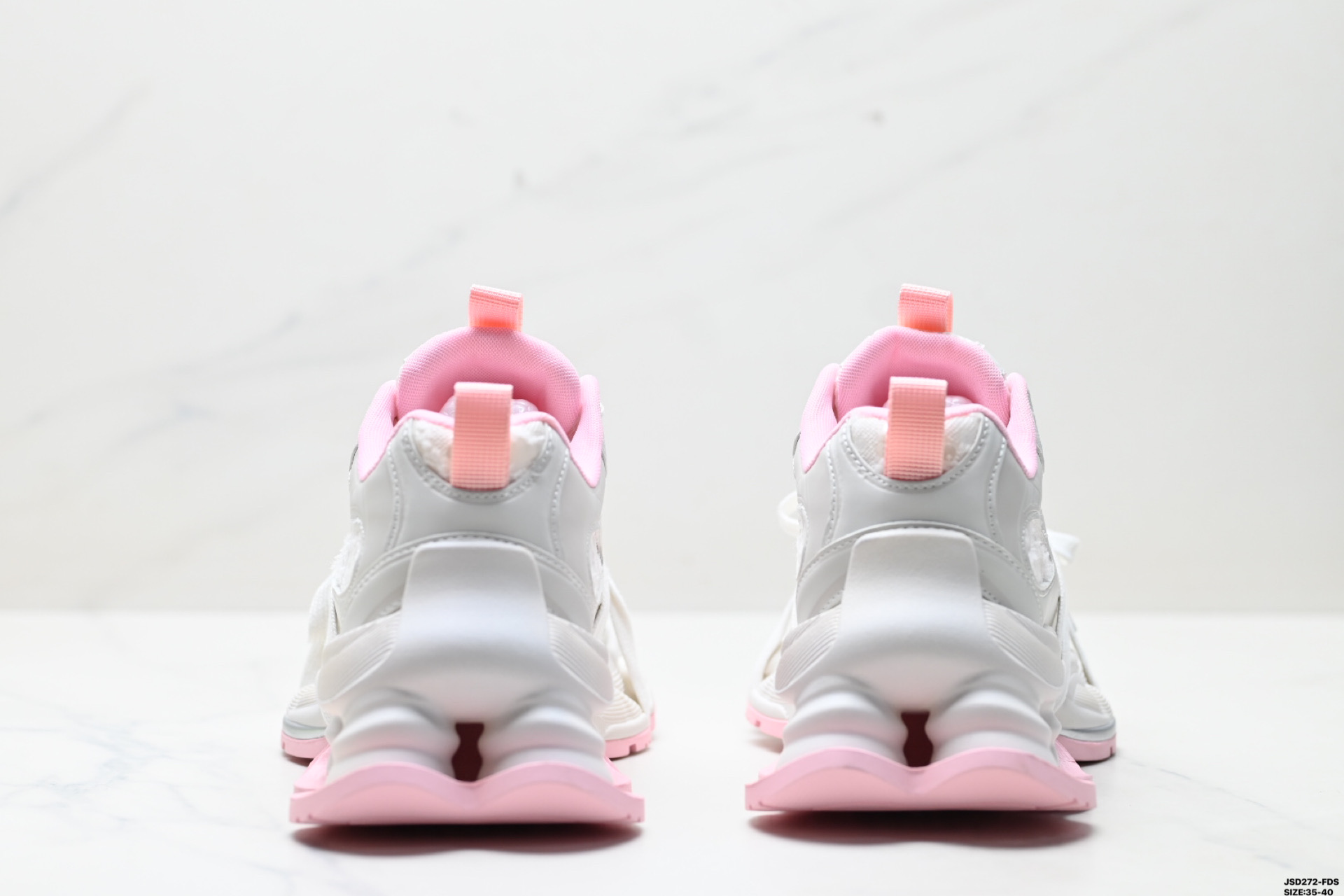 Gucci-CC Platform Sneakers, Silver & Pink, Chunky Sole, Lace-Up, Stylish Women's Shoes 7 i1746636343002 5902 0 5