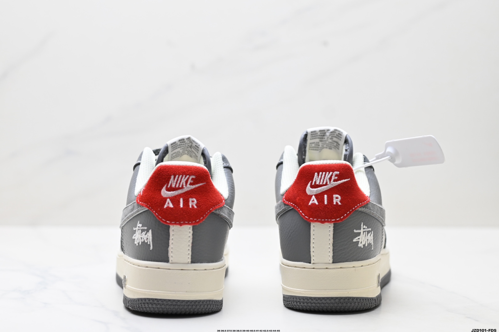 Nike Air Force 1 Low Grey White Red Casual Sneakers 7 i1746636531416 9770 0 5