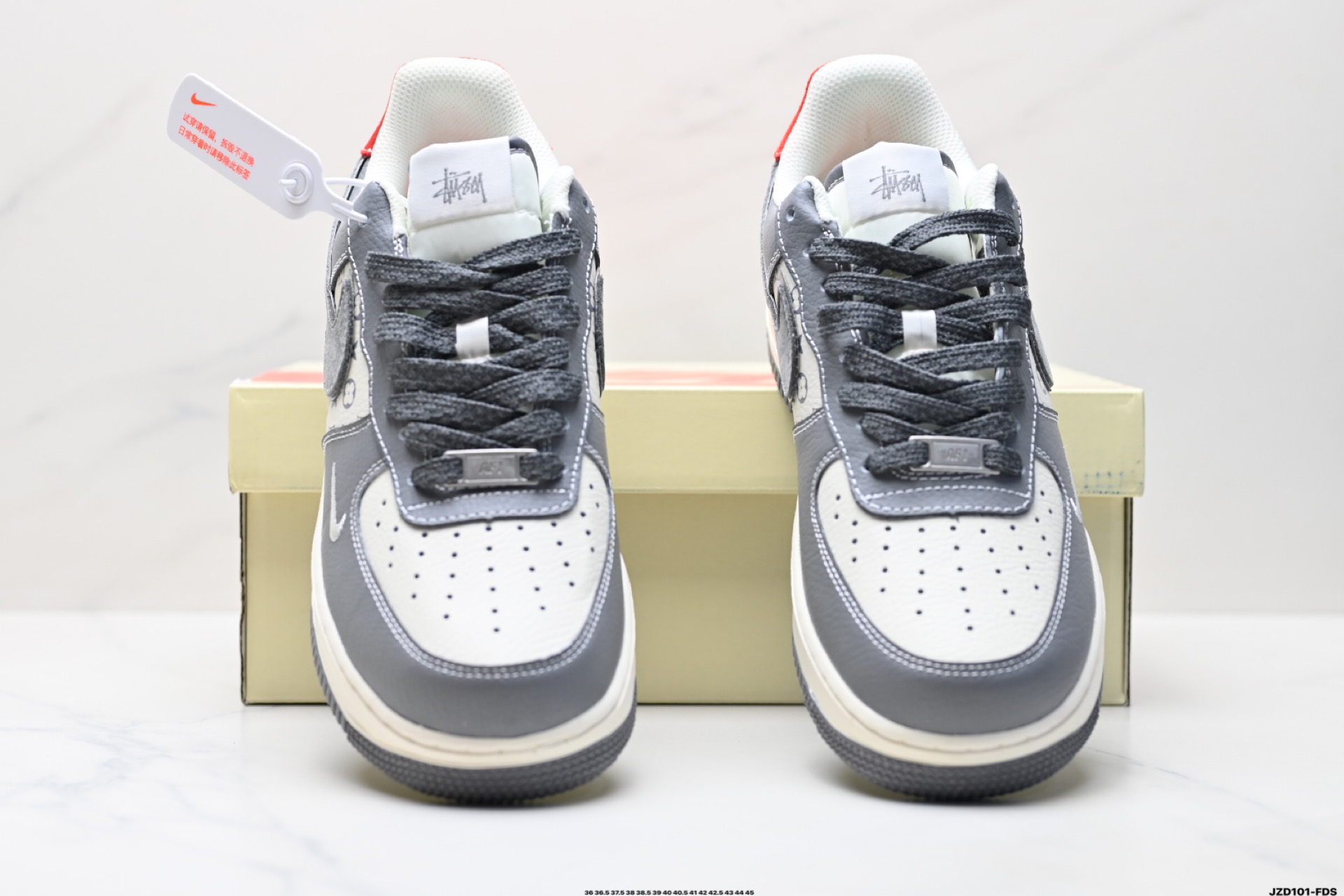 Nike Air Force 1 Low Grey White Red Casual Sneakers 8 i1746636532659 9897 0 6