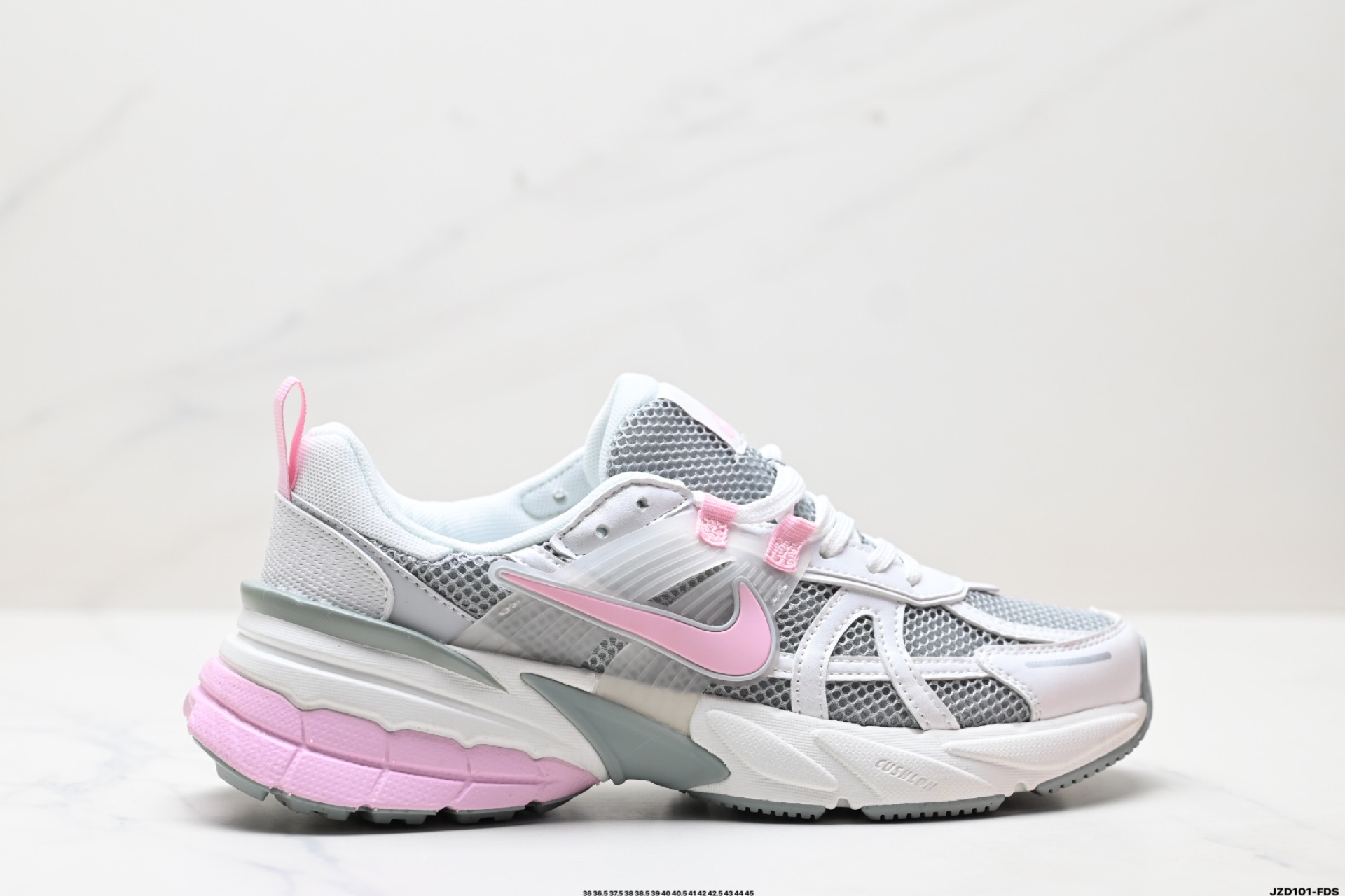 Nike V2K Run Women's Running Shoes - Retro Style, Breathable Mesh, Grey/Silver 5 i1746636647334 8222 0 0