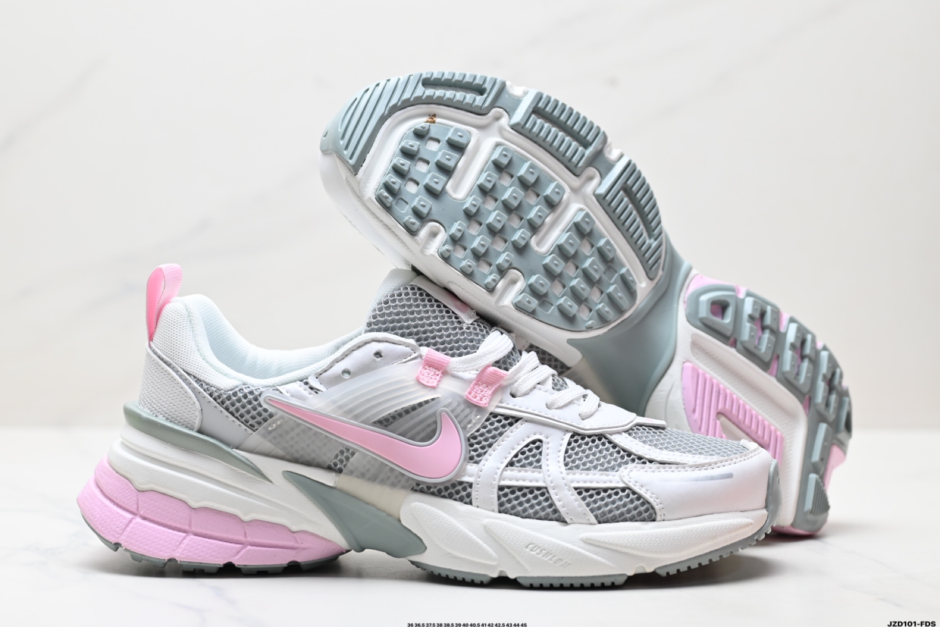 Nike V2K Run Women's Running Shoes - Retro Style, Breathable Mesh, Grey/Silver 7 i1746636648559 3577 0 4