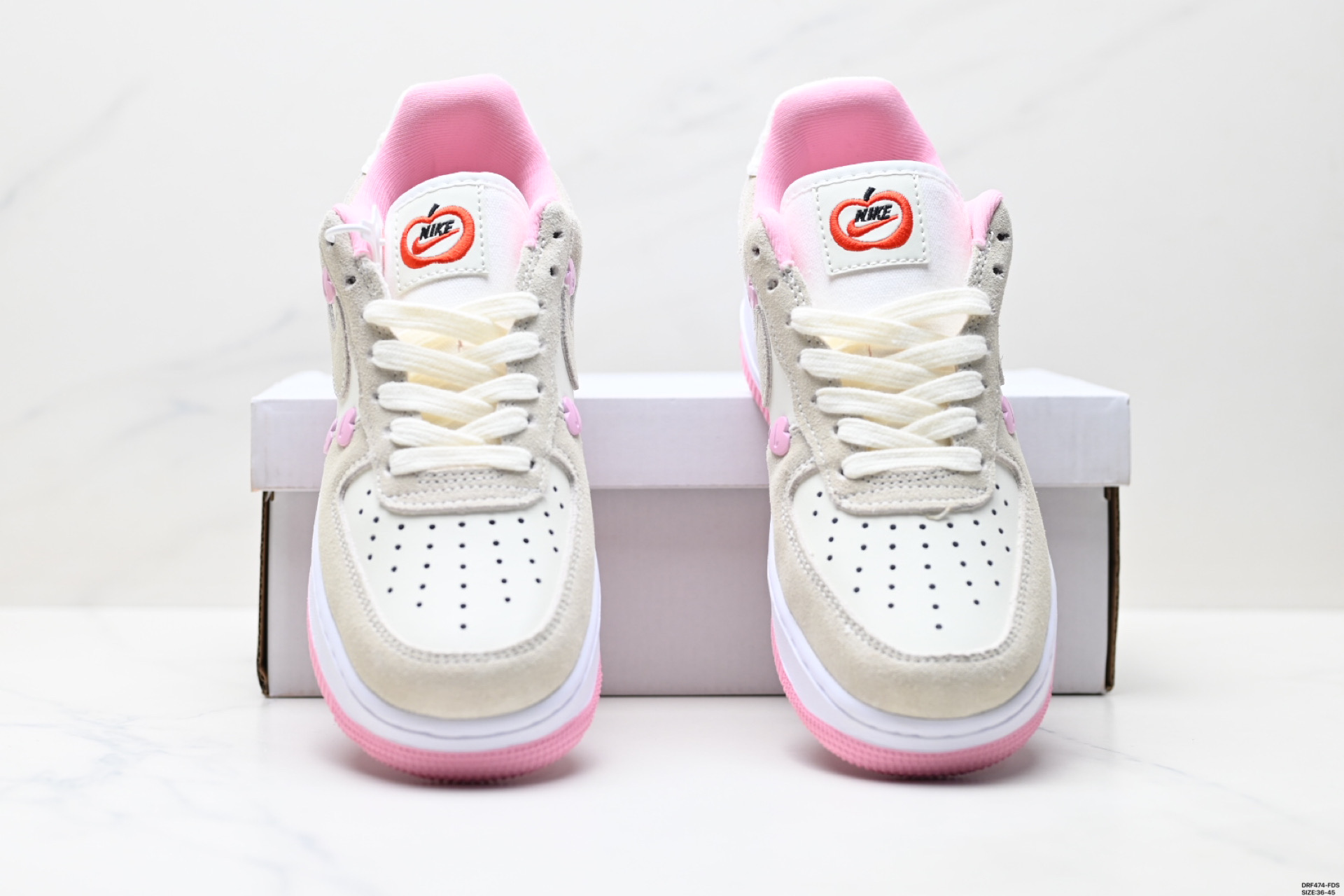Nike Air Force 1 '07 Low Casual Sneakers with Heart Detail - Women's 8 i1746637384202 2952 0 6