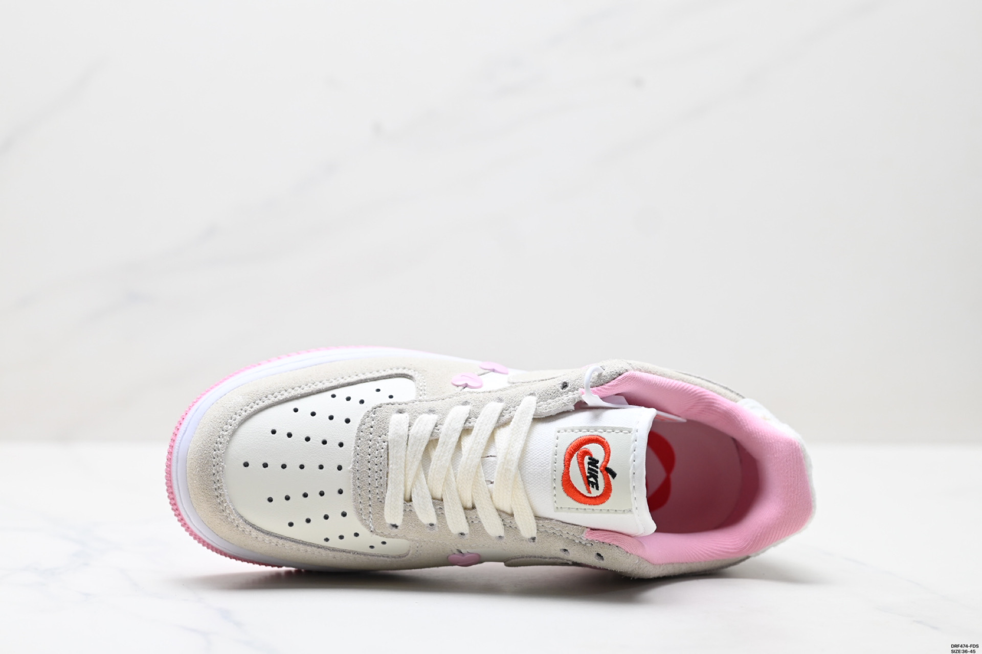 Nike Air Force 1 '07 Low Casual Sneakers with Heart Detail - Women's 3 i1746637384202 871 0 1