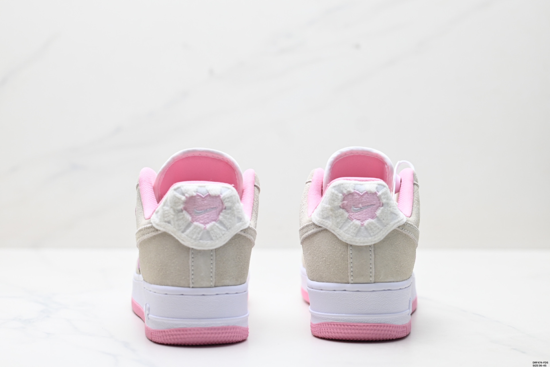 Nike Air Force 1 '07 Low Casual Sneakers with Heart Detail - Women's 7 i1746637385523 5479 0 5