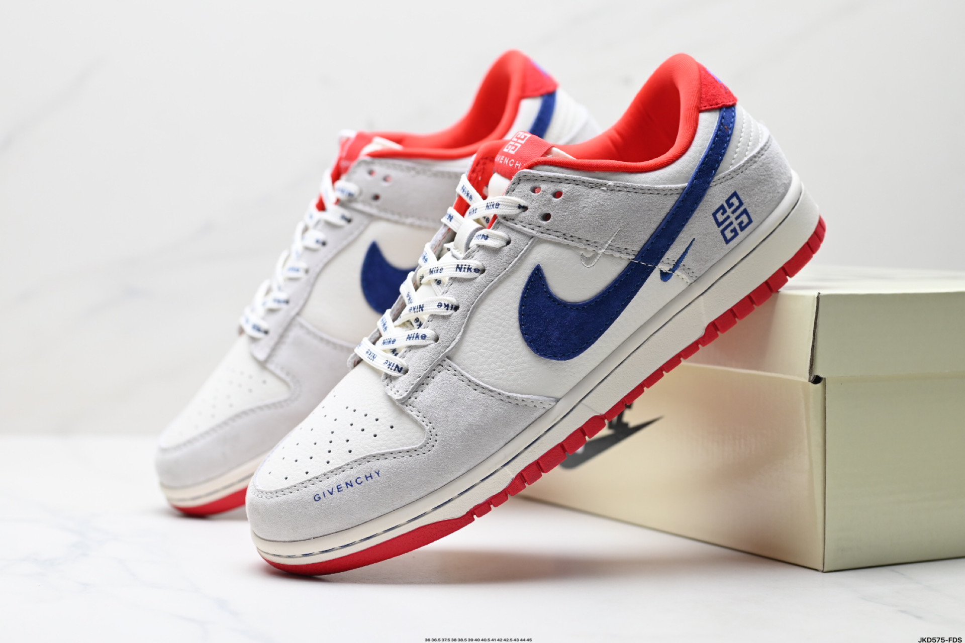 Nike Dunk Low Retro White/Blue/Red Sneakers - Comfortable & Stylish 2 i1746638188354 2291 0 7
