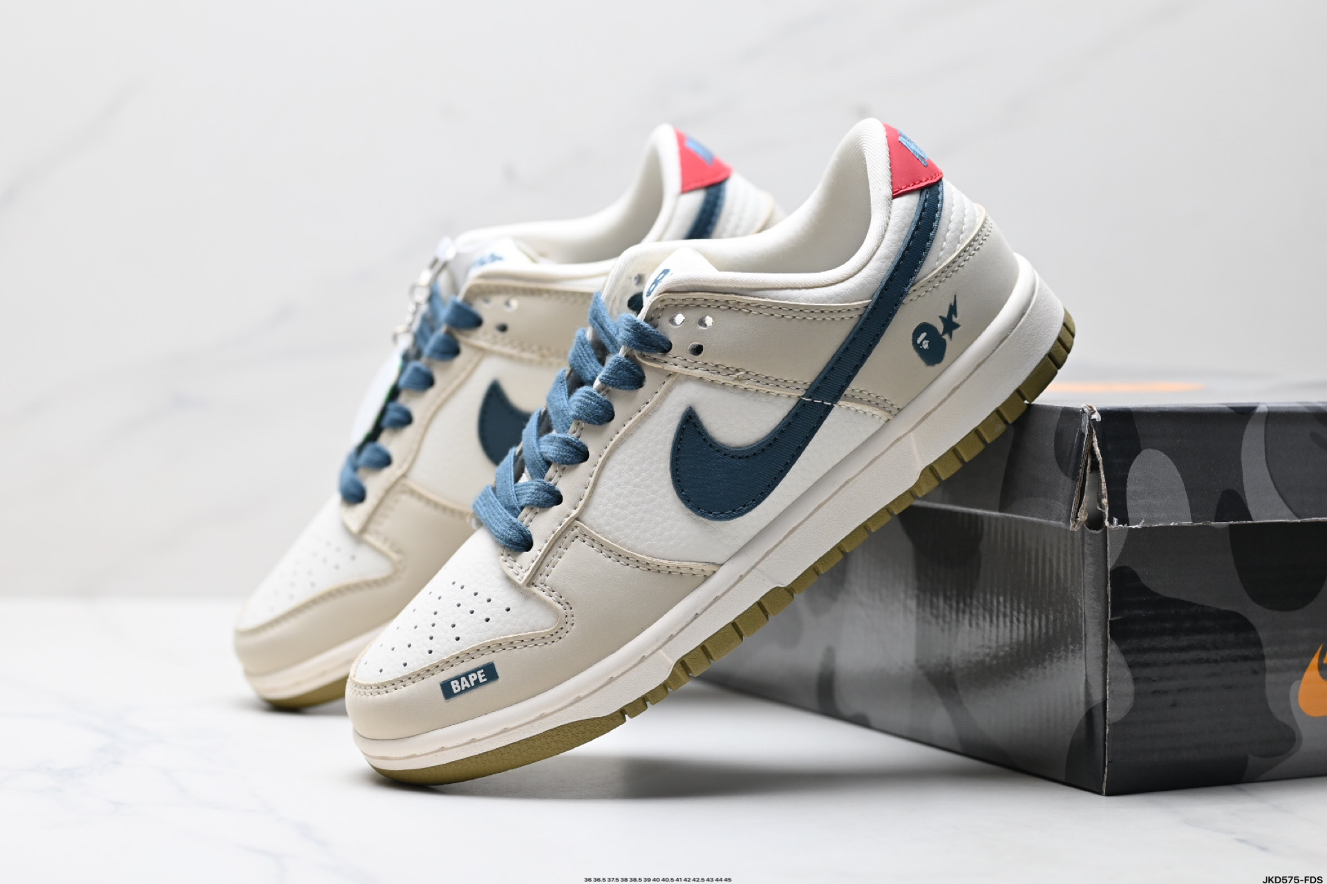 Nike Dunk Low Retro White/Blue/Red Sneakers - Comfortable & Stylish 9 i1746638344221 34 0 7