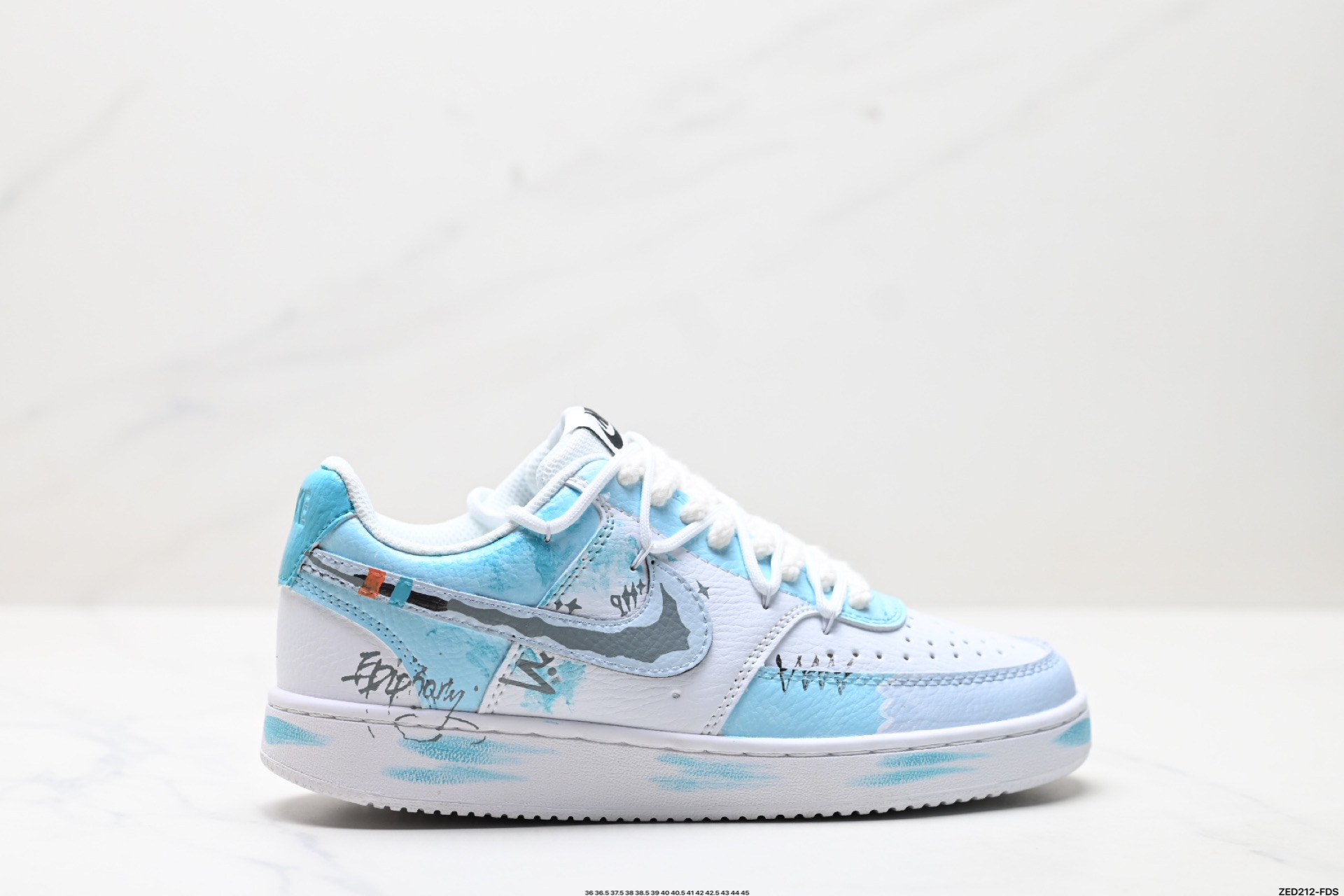 270 NIKE COURT VISION LO ‘DIY’定制 低帮百搭 透气休闲运动板鞋 DH2987-218
