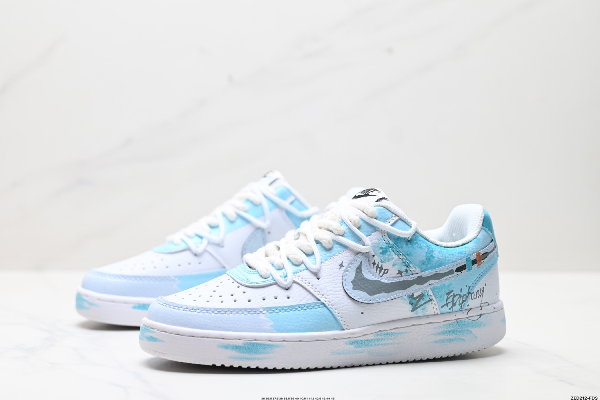 270 NIKE COURT VISION LO ‘DIY’定制 低帮百搭 透气休闲运动板鞋 DH2987-218