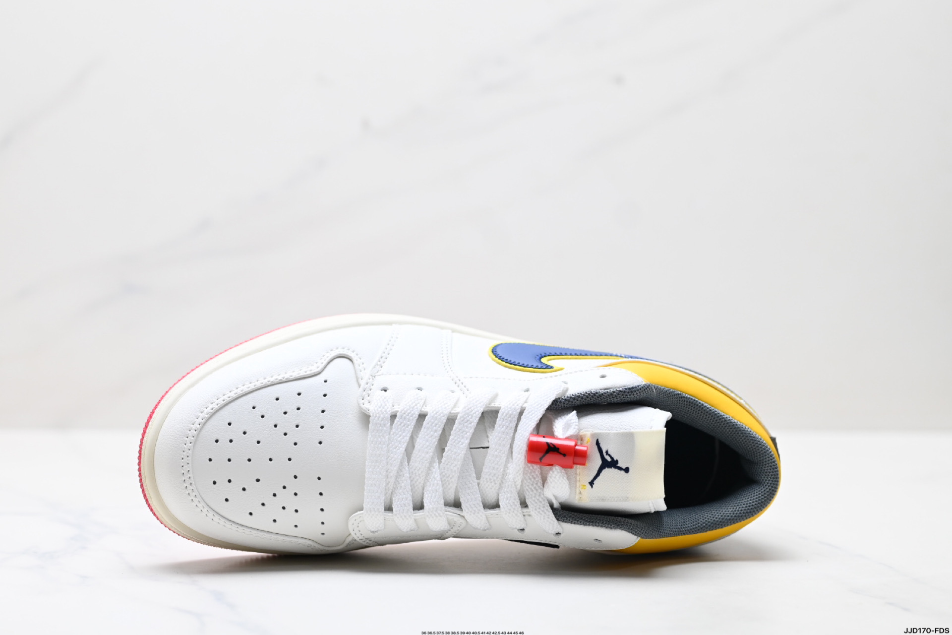 Nike Air Jordan 1 Low SE Casual Shoes - White/Blue/Yellow - HV4511-133 3 i1746639972611 6021 0 1