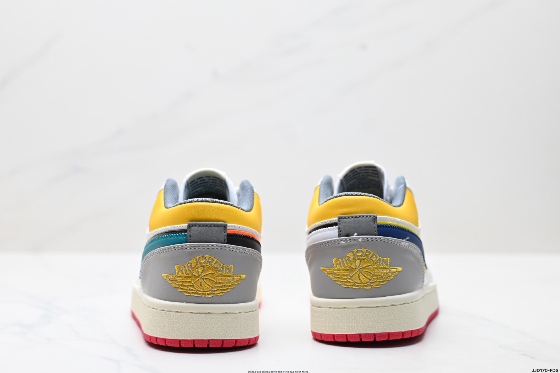 Nike Air Jordan 1 Low SE Casual Shoes - White/Blue/Yellow - HV4511-133 7 i1746639973859 365 0 5