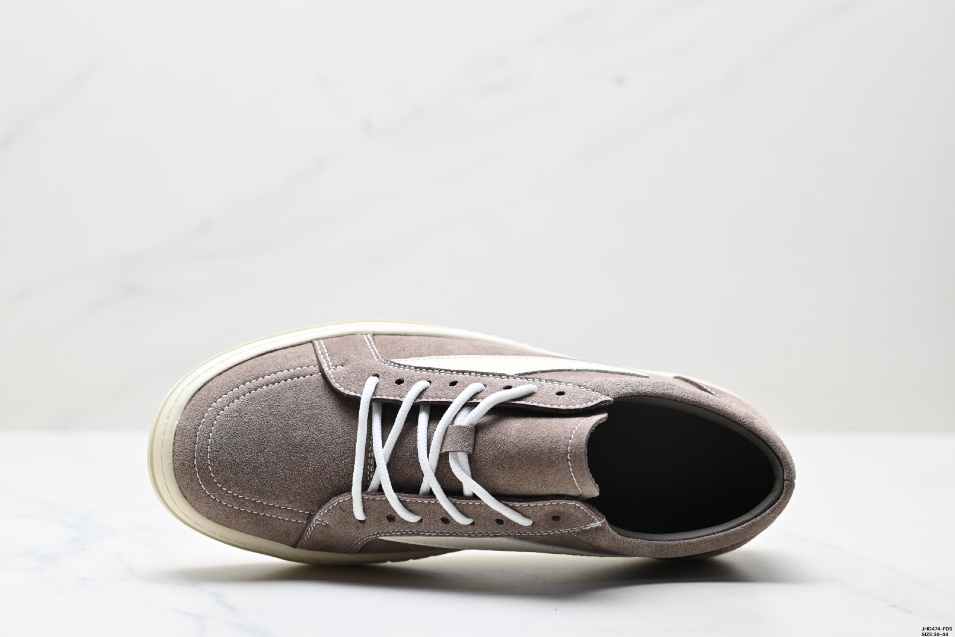RICK OWENS Hollywood Leather Low-Top Sneakers - Round Toe & Lace-Up 3 i1746640713703 157 0 1