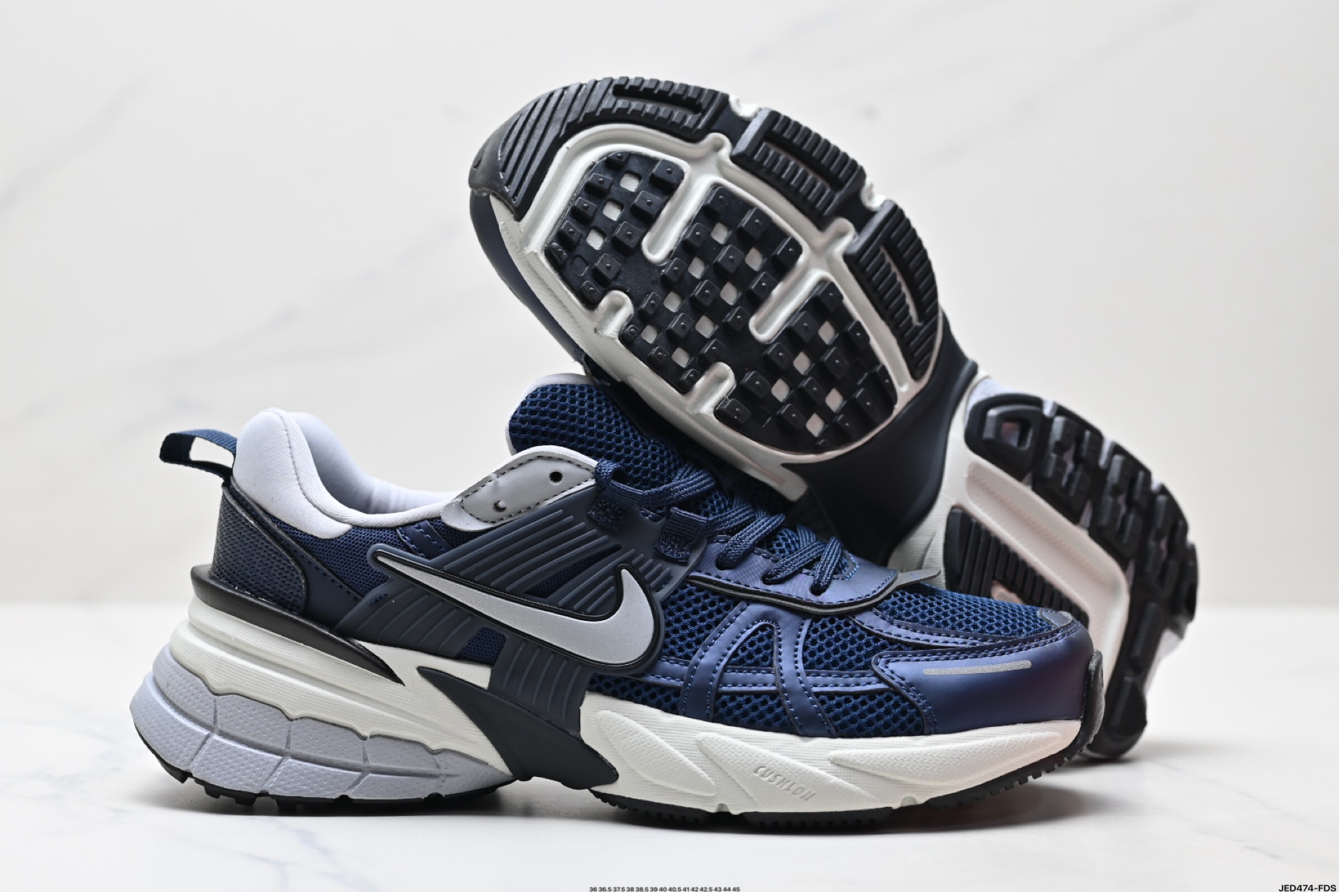 Nike V2K Run Running Shoes - Retro Style, Breathable Mesh, Gray/Silver 7 i1746640892496 8754 0 4