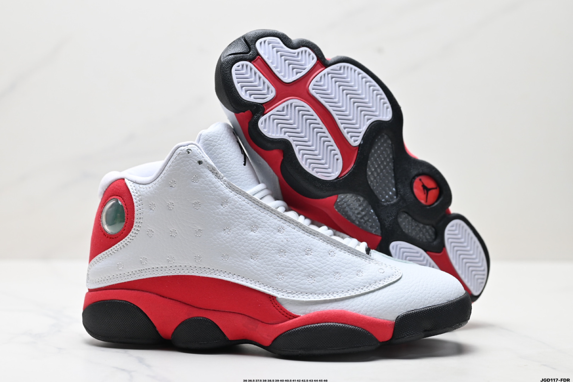 Nike Air Jordan 13 Retro White Red Basketball Shoes 414572-102 6 i1746719845545 7432 0 4