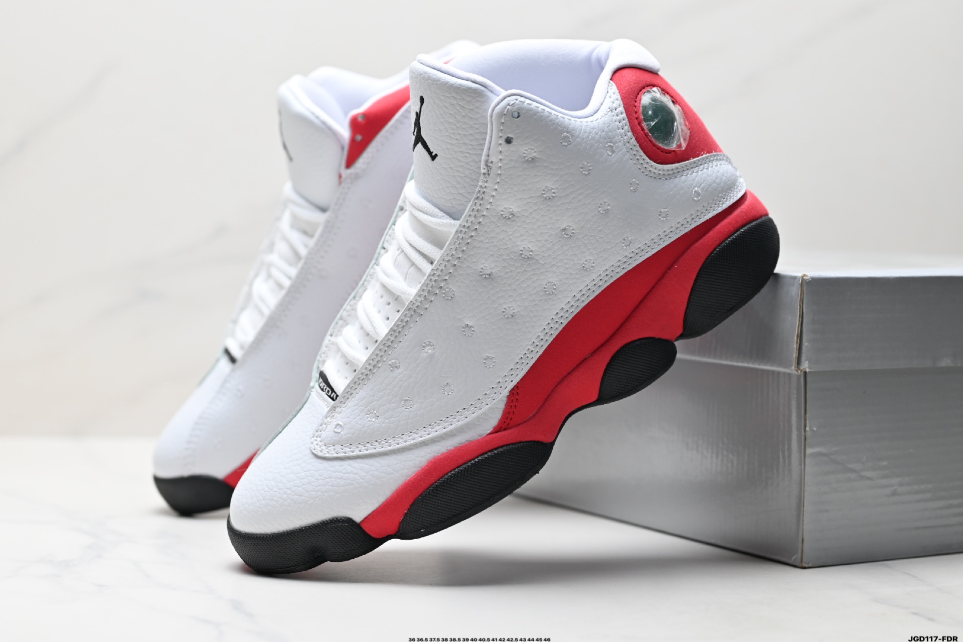 Nike Air Jordan 13 Retro White Red Basketball Shoes 414572-102 9 i1746719848024 947 0 7