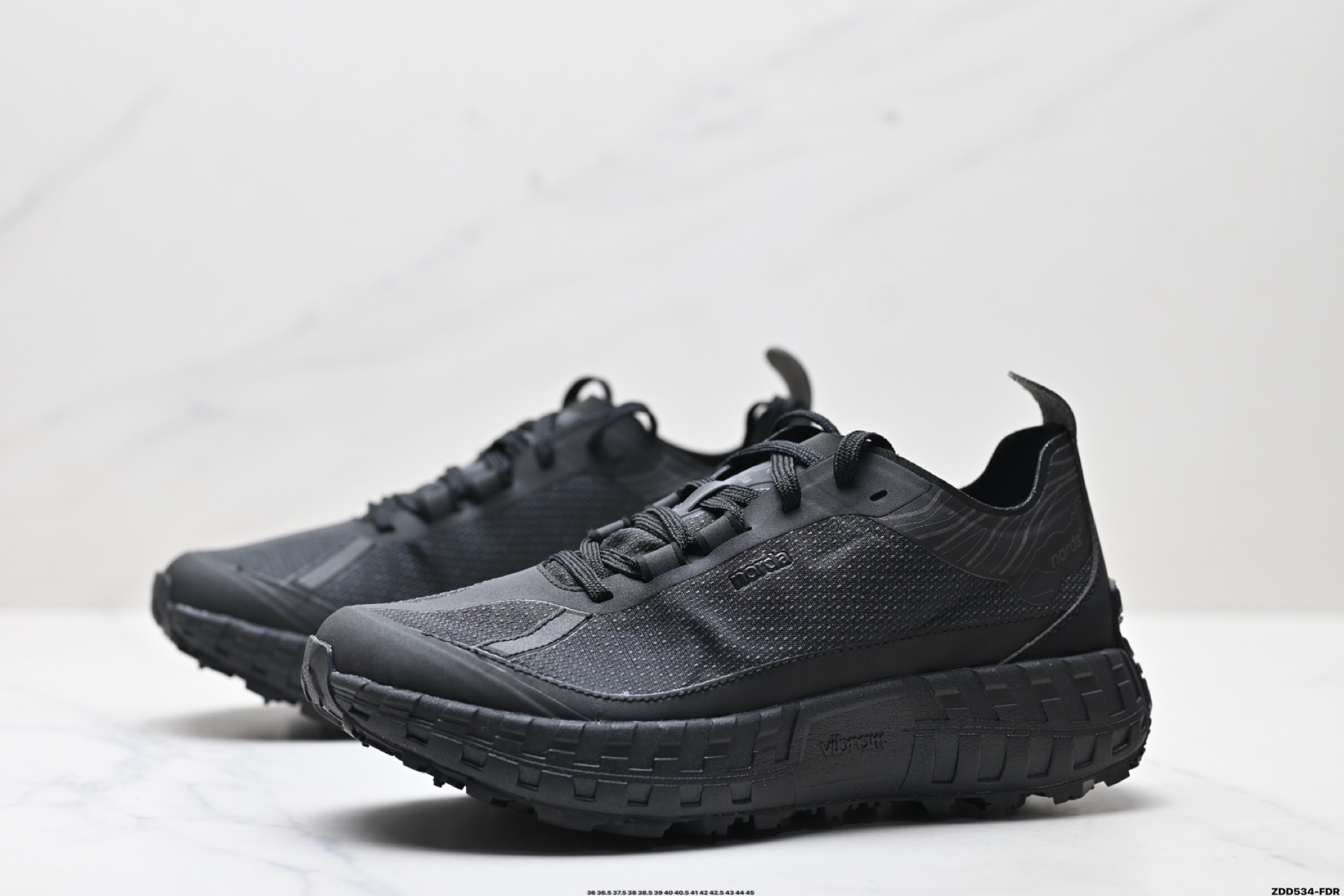 240 NORDA 001 厚底系带耐磨 低帮 户外 越野登山功能鞋 舒适鞋面 NORDA001-M-STLTHBLK-8