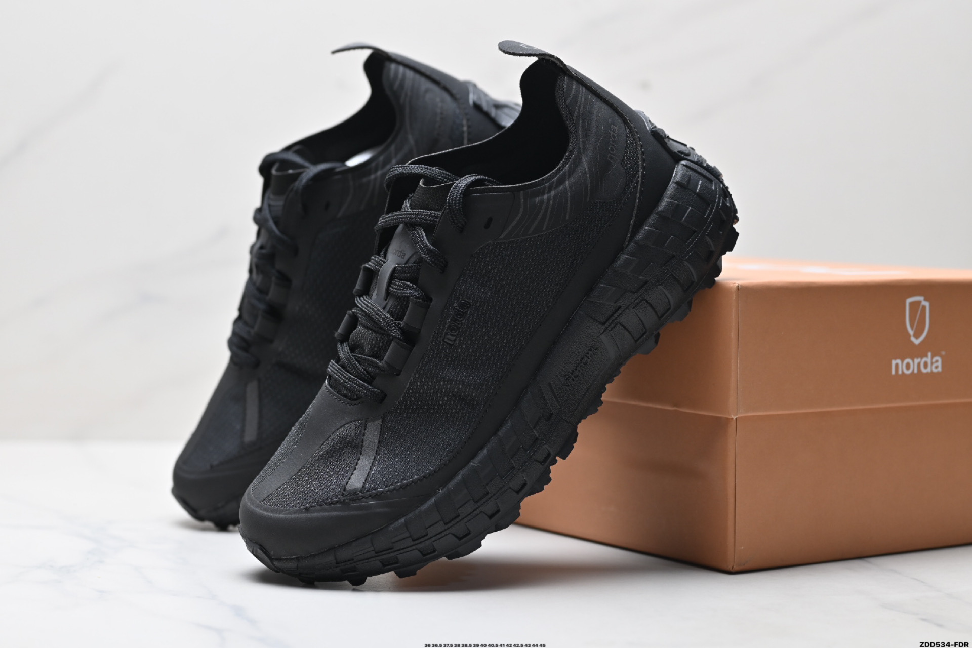 240 NORDA 001 厚底系带耐磨 低帮 户外 越野登山功能鞋 舒适鞋面 NORDA001-M-STLTHBLK-8