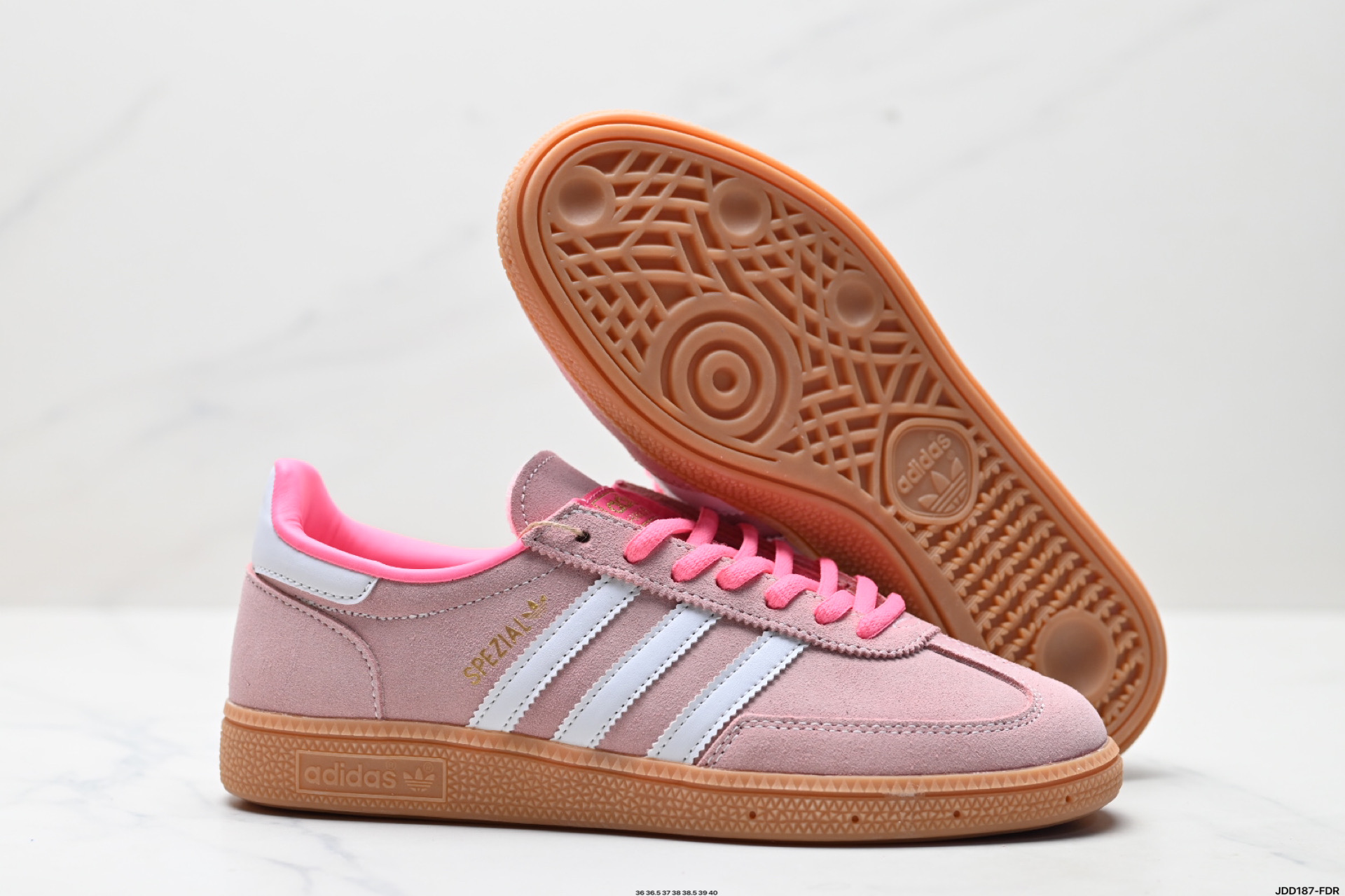 Adidas Handball Spezial Sporty x Rich Pink Suede Casual Shoes 4 i1746723181716 3398 0 4