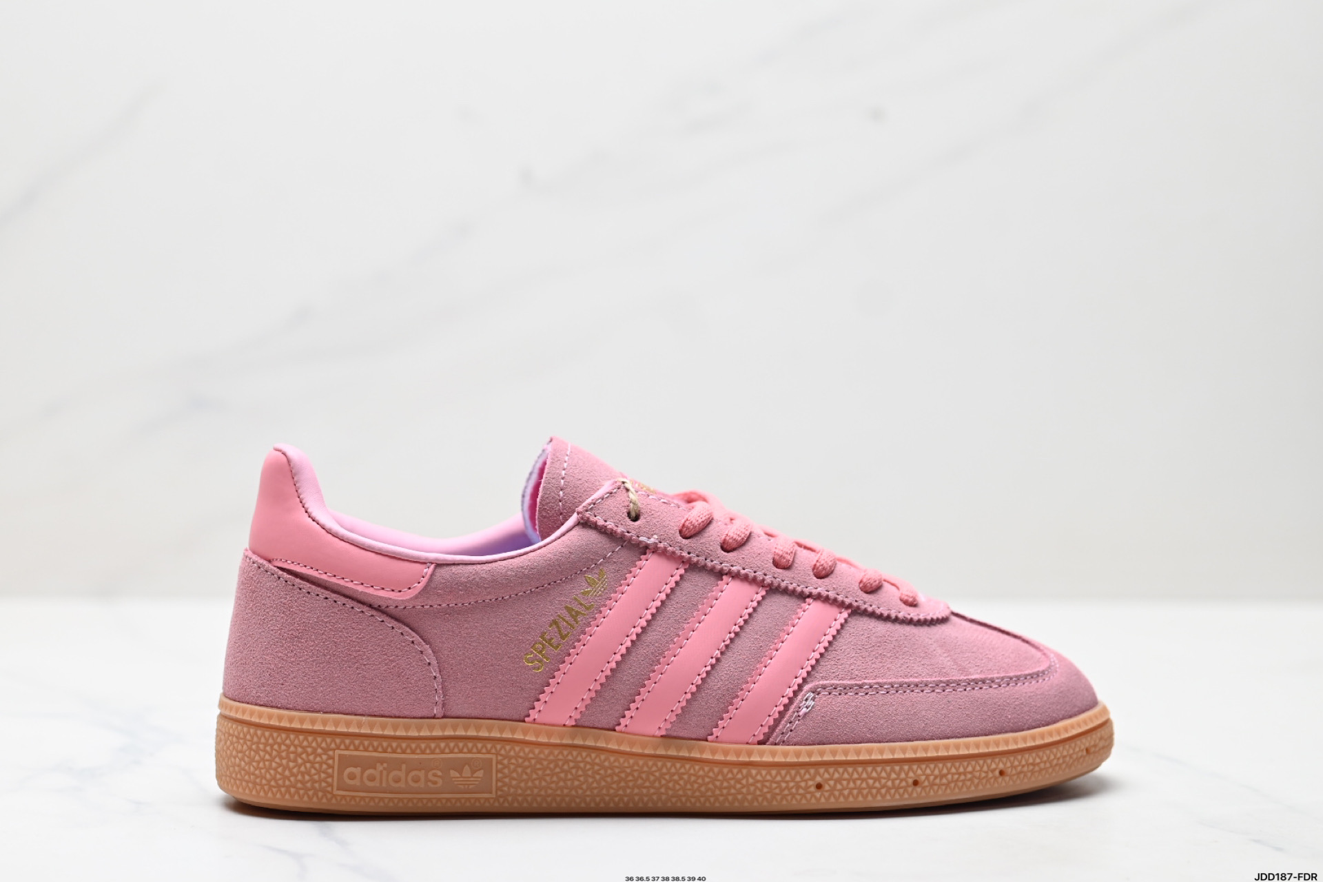 Adidas Handball Spezial Sporty x Rich Pink Suede Casual Shoes 5 i1746723254816 3834 0 0