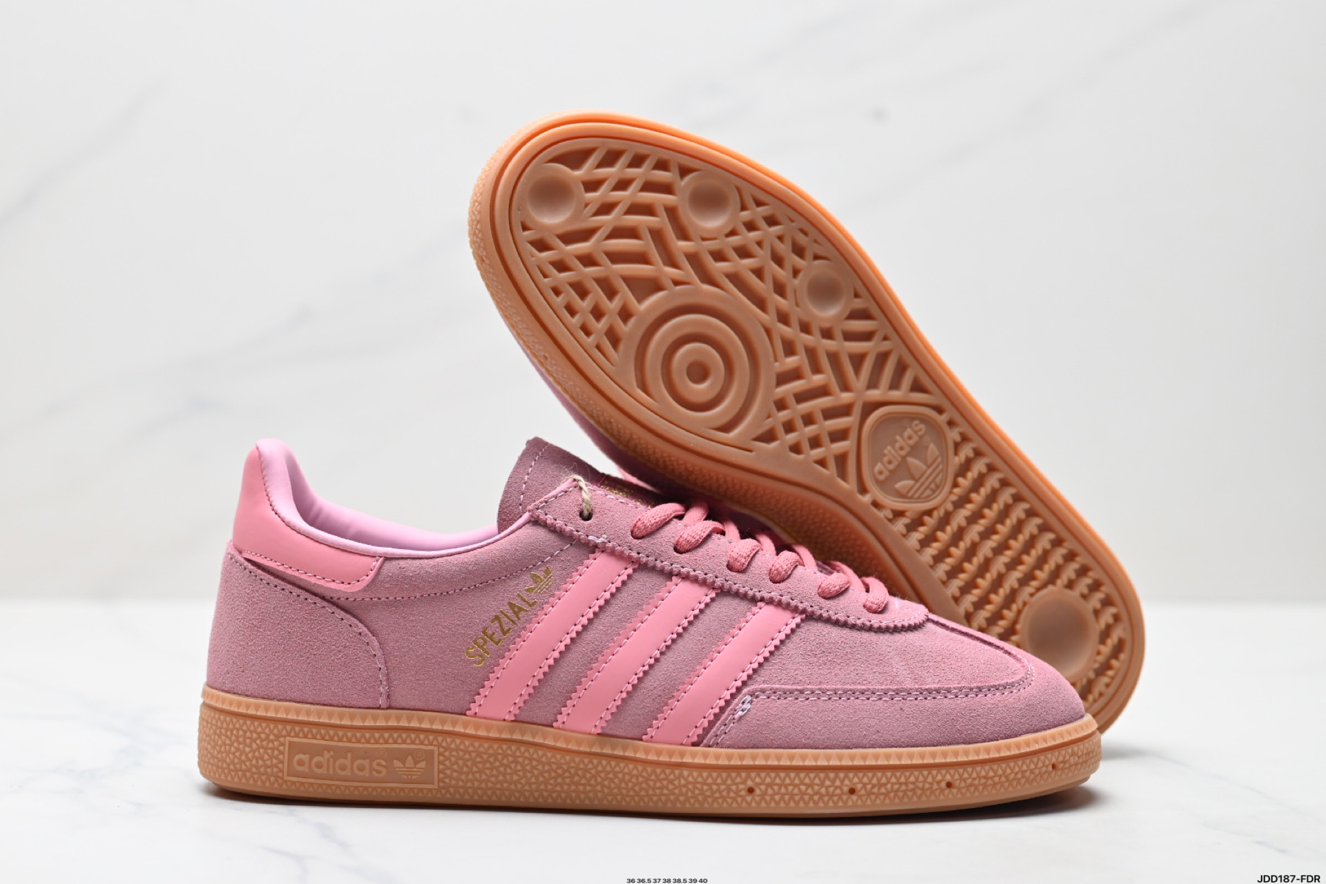 Adidas Handball Spezial Sporty x Rich Pink Suede Casual Shoes 7 i1746723254817 7252 0 4