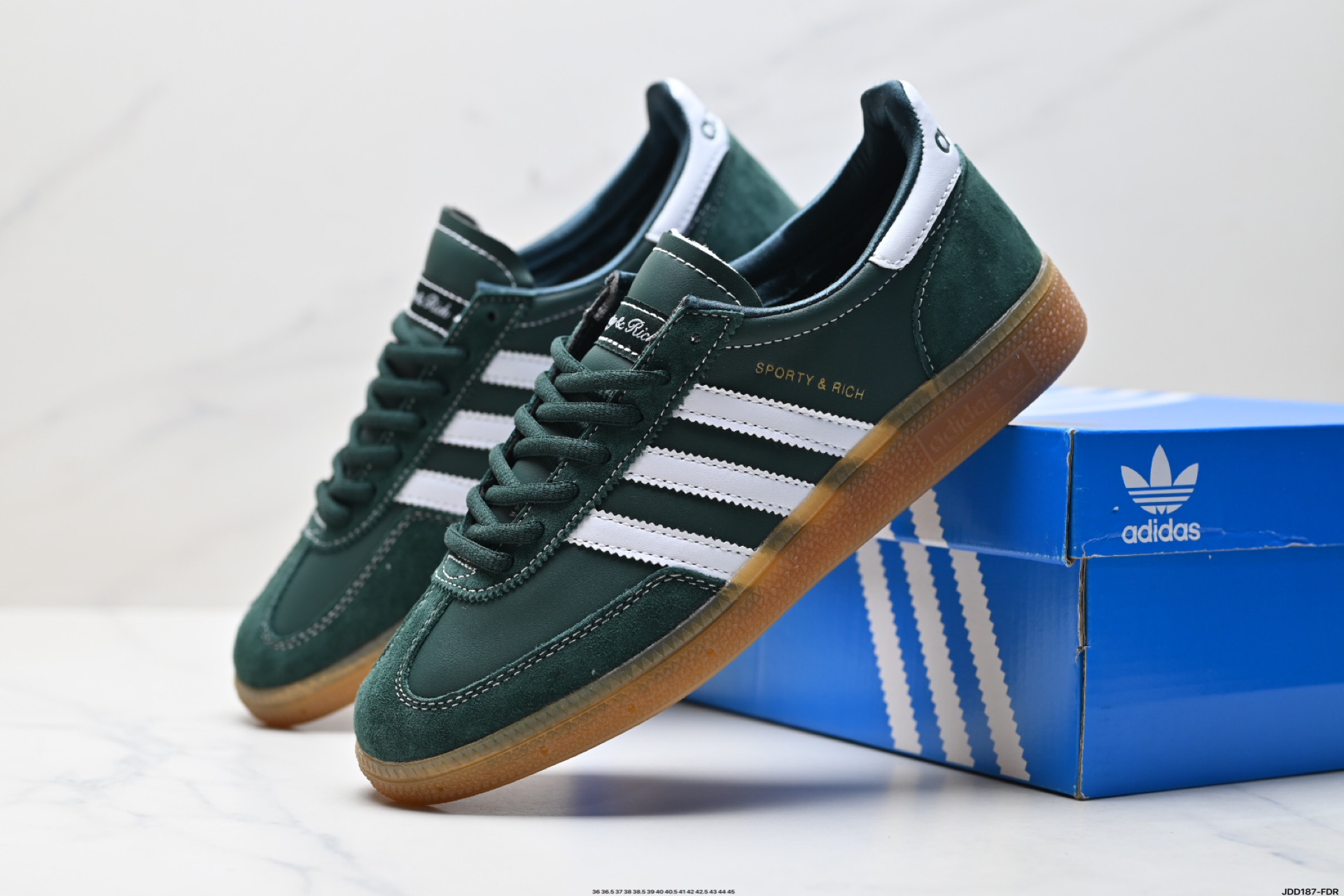 Adidas Handball Spezial Sporty x Rich Classic Suede Sneakers - Retro Style 2 i1746723398993 7365 0 7