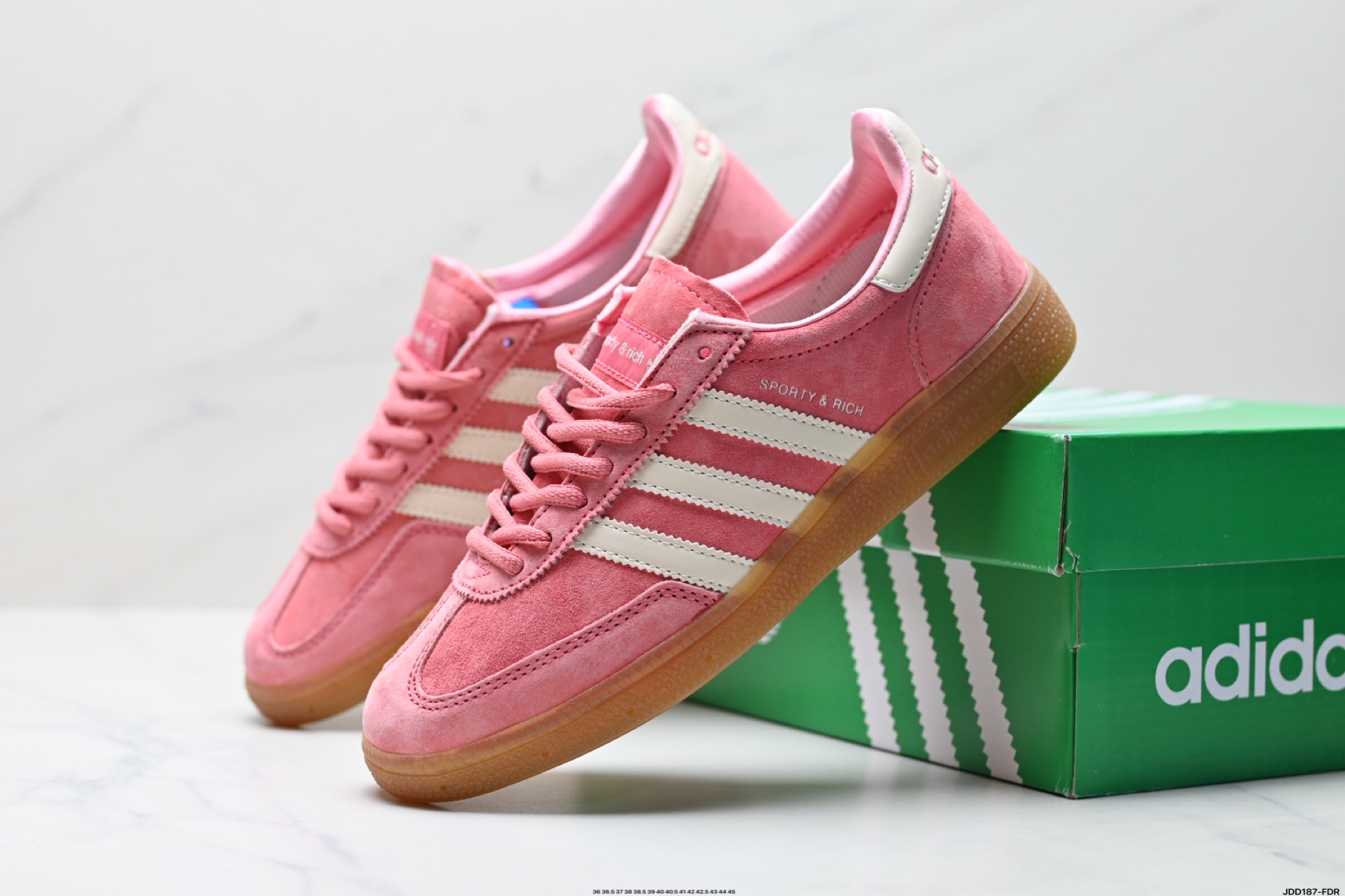 Adidas Handball Spezial Sporty x Rich Classic Suede Sneakers - Retro Style 3 i1746723443053 4535 0 7