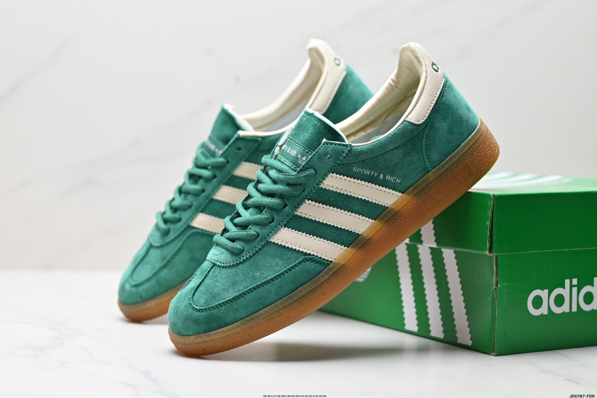 Adidas Handball Spezial Sporty x Rich Classic Suede Sneakers - Retro Style 5 i1746723483255 7074 0 7