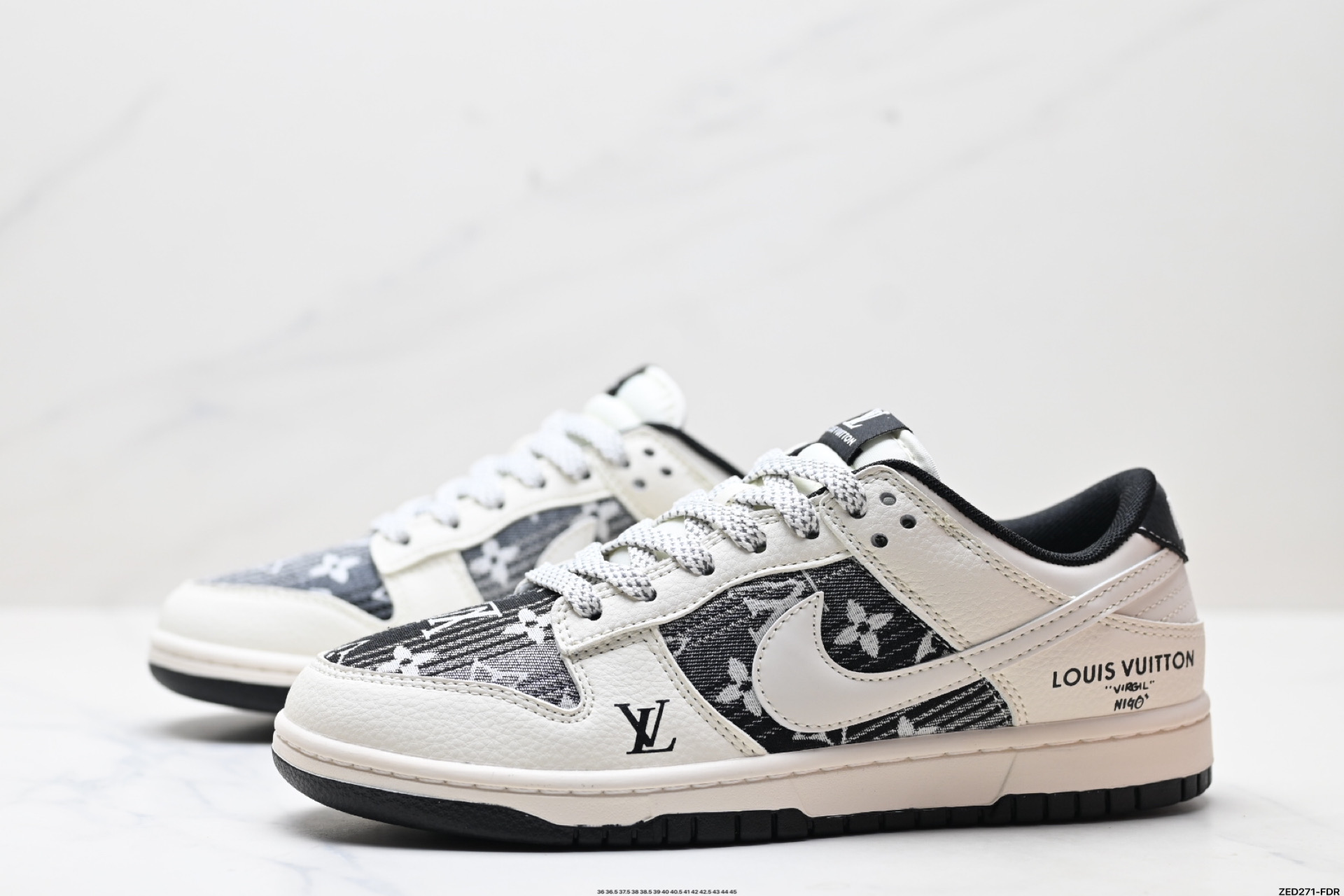 270 Nike Dunk Low Retro ‘DIY高端定制’耐克 低帮休闲运动板鞋 FC1688-229