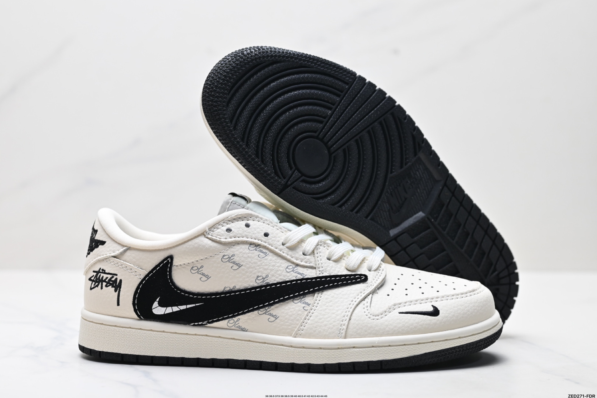 Air Jordan 1 Low x Stussy, Premium Leather, Comfortable Fit, Durable Outsole 6 i1746724802158 1216 0 4