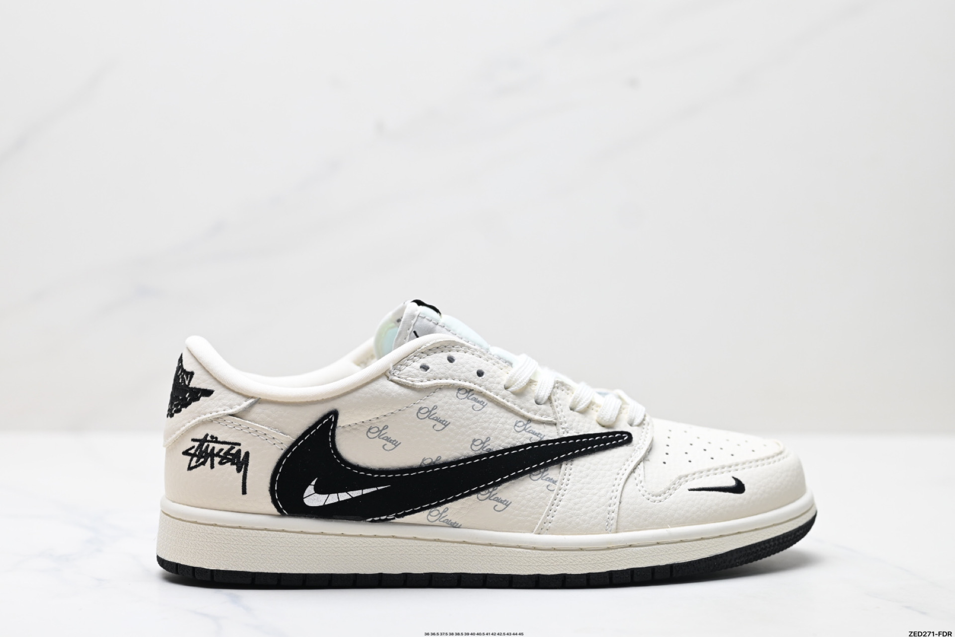 Air Jordan 1 Low x Stussy, Premium Leather, Comfortable Fit, Durable Outsole 2 i1746724802158 31 0 0
