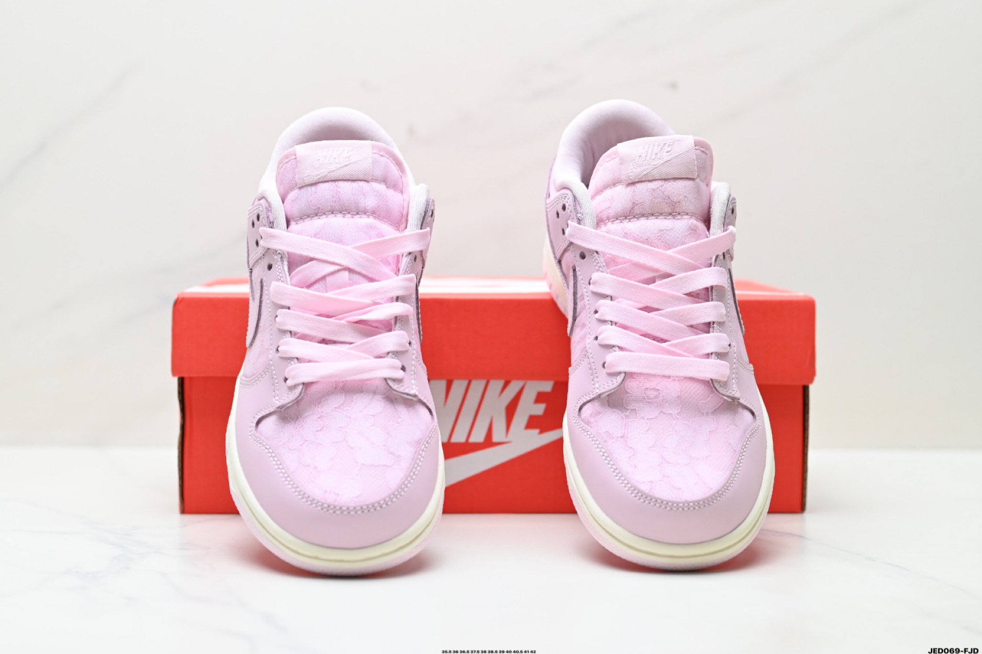 Nike Dunk Low Retro Casual Sneakers - Pink Floral Design, Comfortable Fit 8 i1746805188277 619 0 6