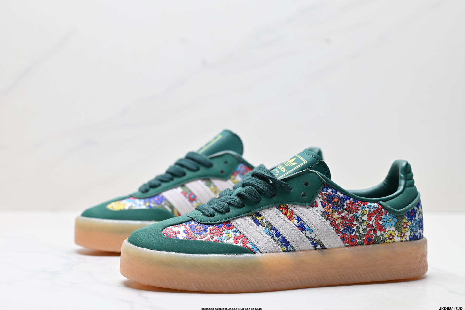 170 阿迪达斯三叶草Adidas Originals Samba XLG 桑巴舞系列绅士德训足球风百搭低帮休闲运动板鞋 JH7289