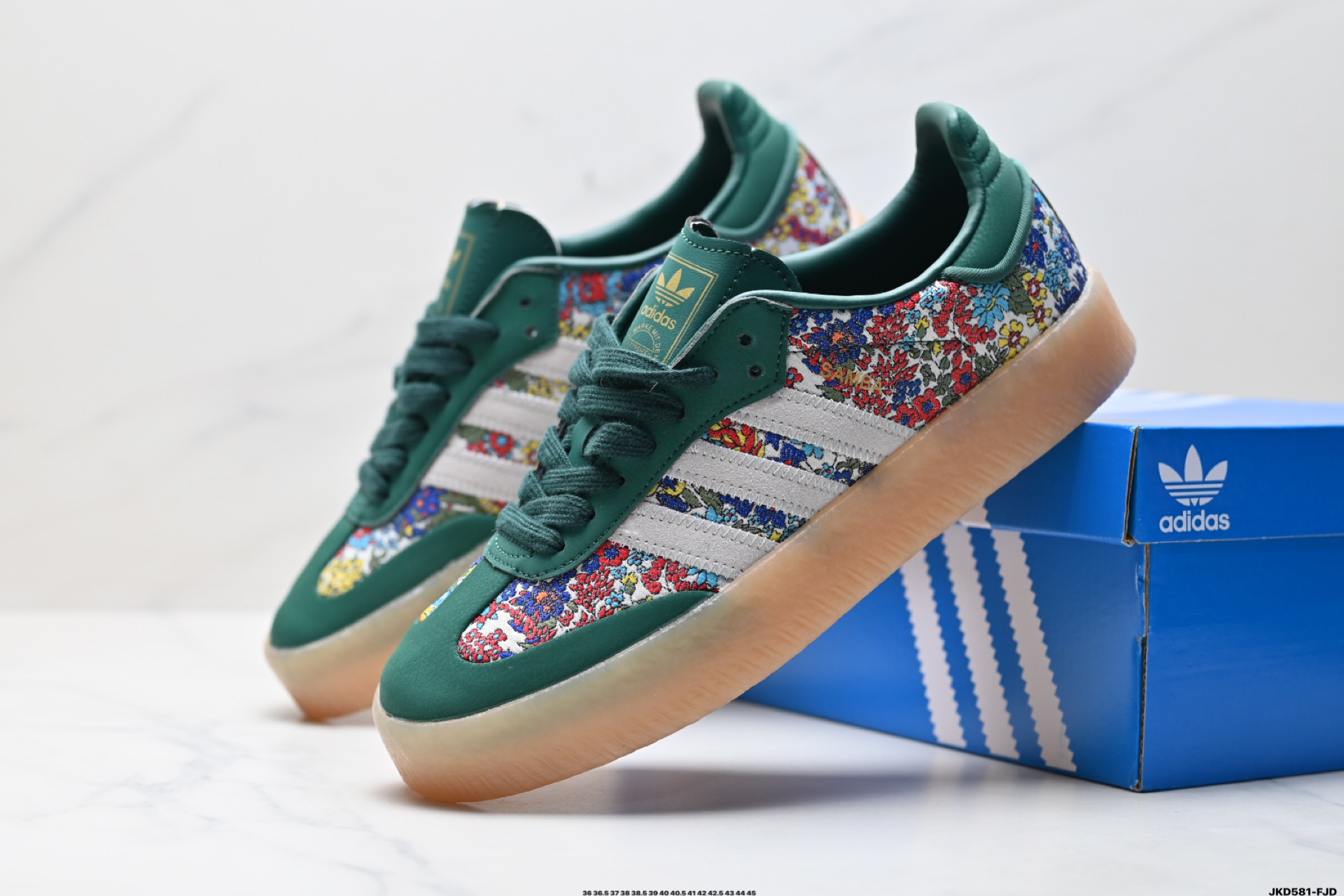 170 阿迪达斯三叶草Adidas Originals Samba XLG 桑巴舞系列绅士德训足球风百搭低帮休闲运动板鞋 JH7289