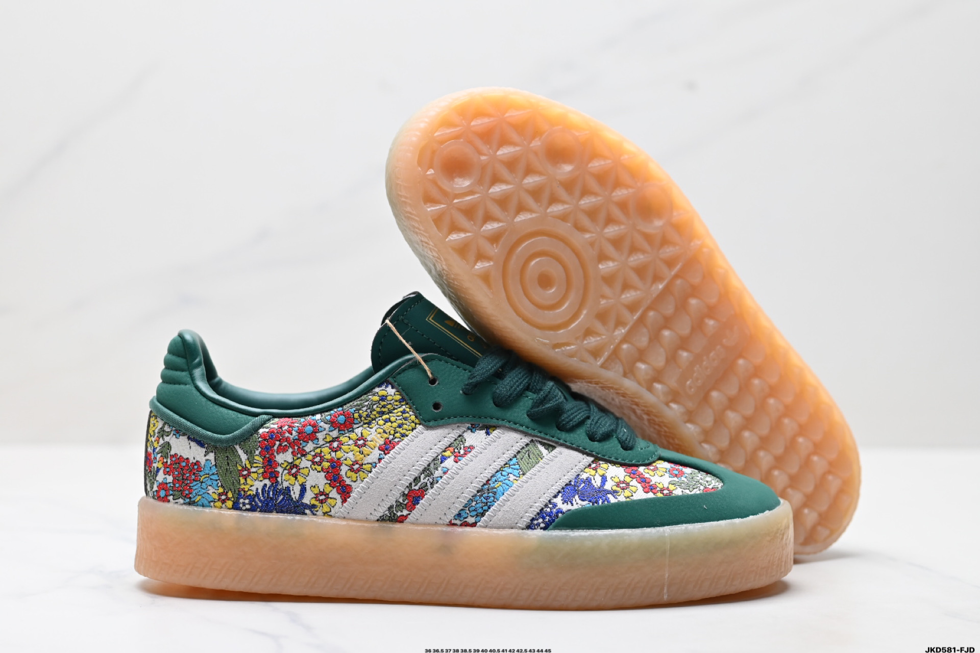 170 阿迪达斯三叶草Adidas Originals Samba XLG 桑巴舞系列绅士德训足球风百搭低帮休闲运动板鞋 JH7289