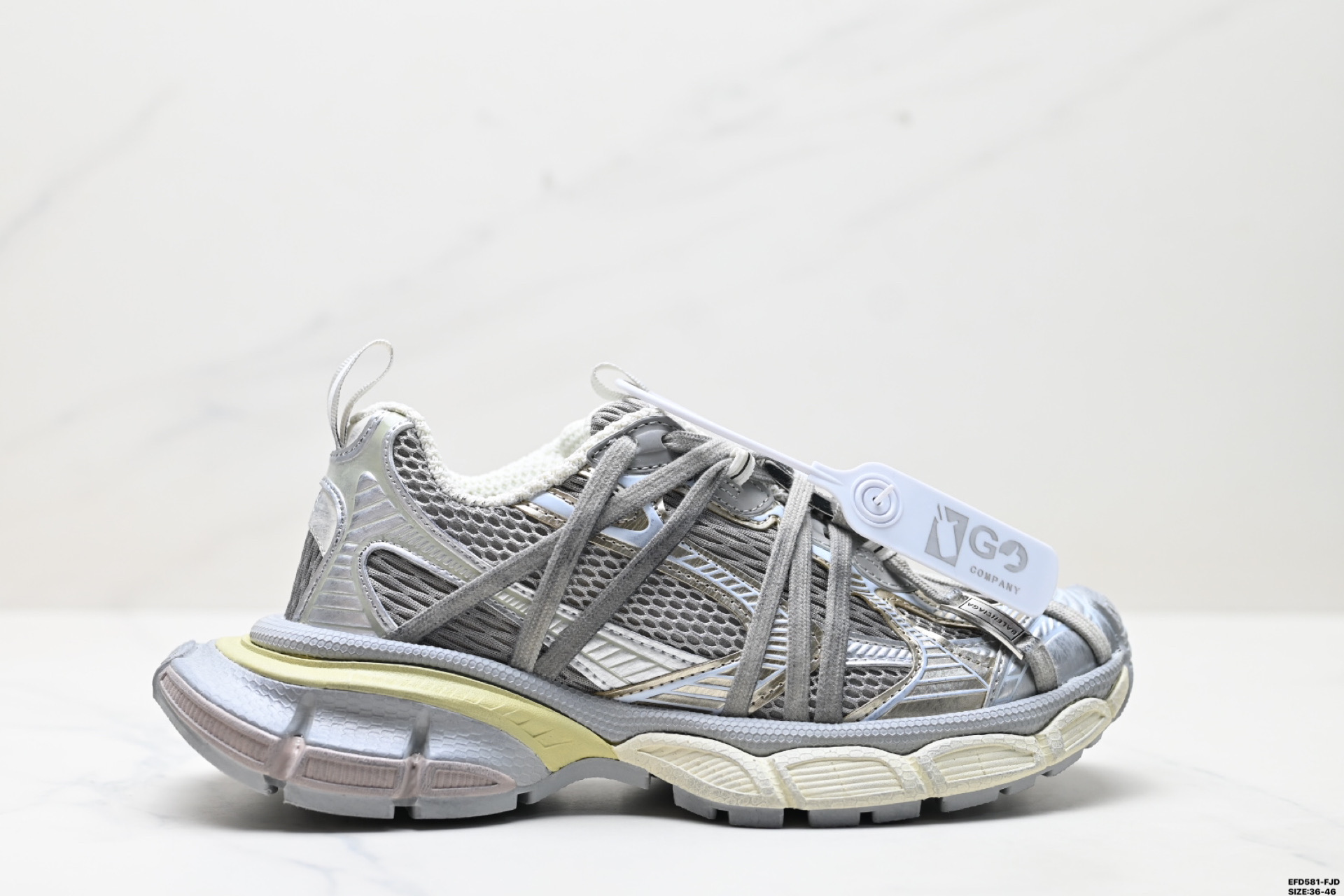 410 BALENCIAGA 3XL Sneakers 3+ 巴黎世家 系列低帮复古老爹鞋 734734 W3XL5 9110