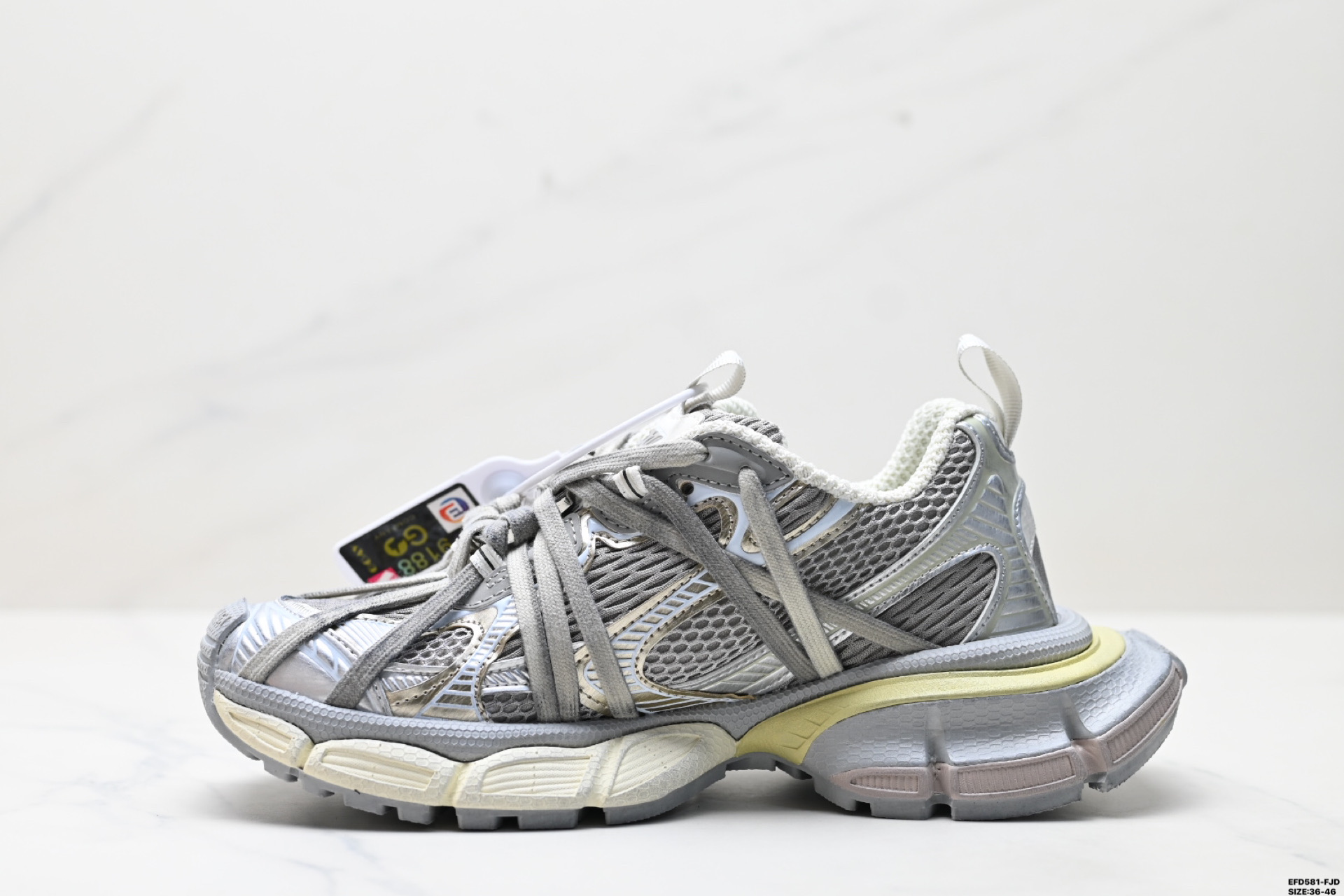 410 BALENCIAGA 3XL Sneakers 3+ 巴黎世家 系列低帮复古老爹鞋 734734 W3XL5 9110