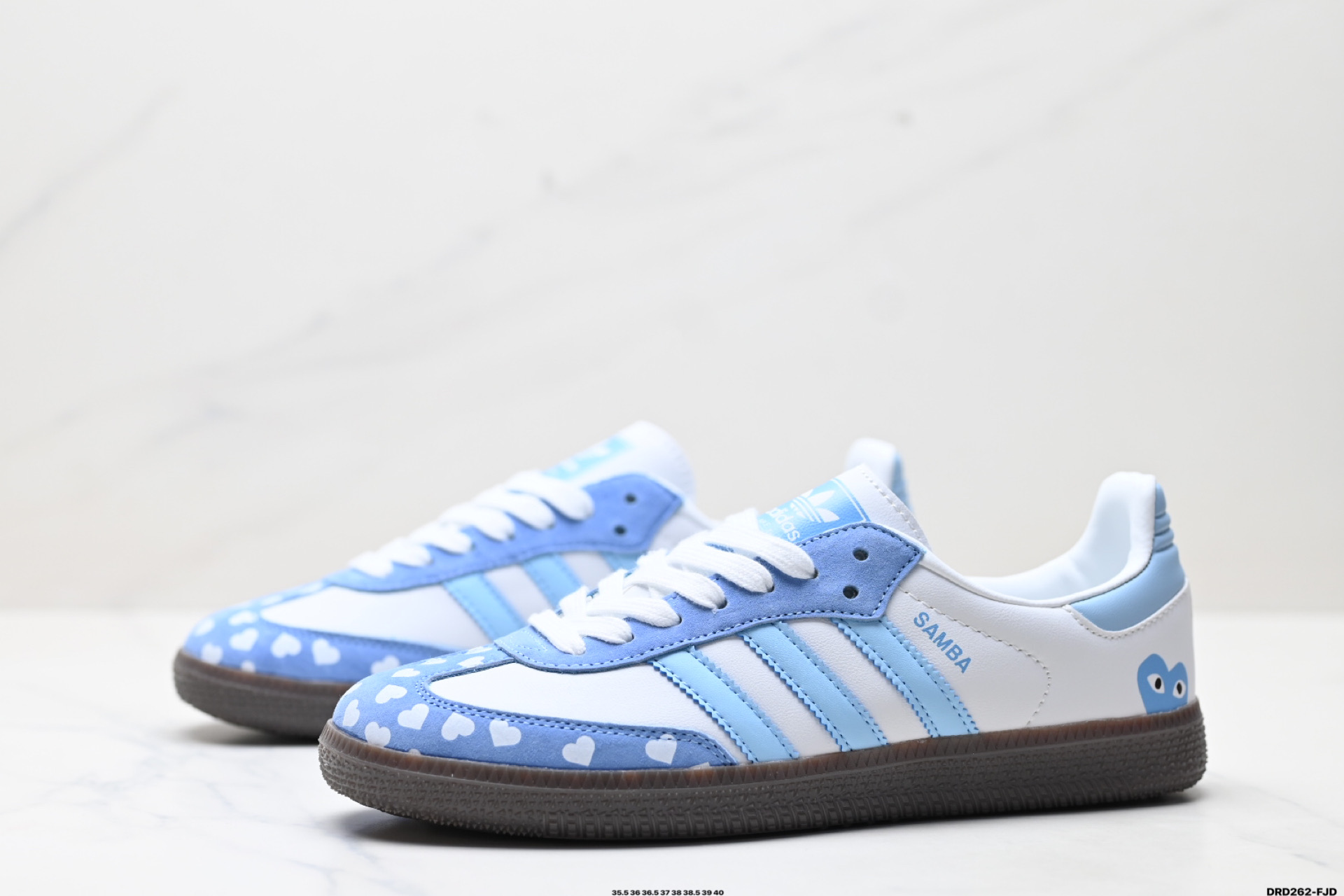 Adidas Originals Samba OG Light Blue Heart Low-Top Sneakers FW2413 5 i1746809000018 7661 0 3