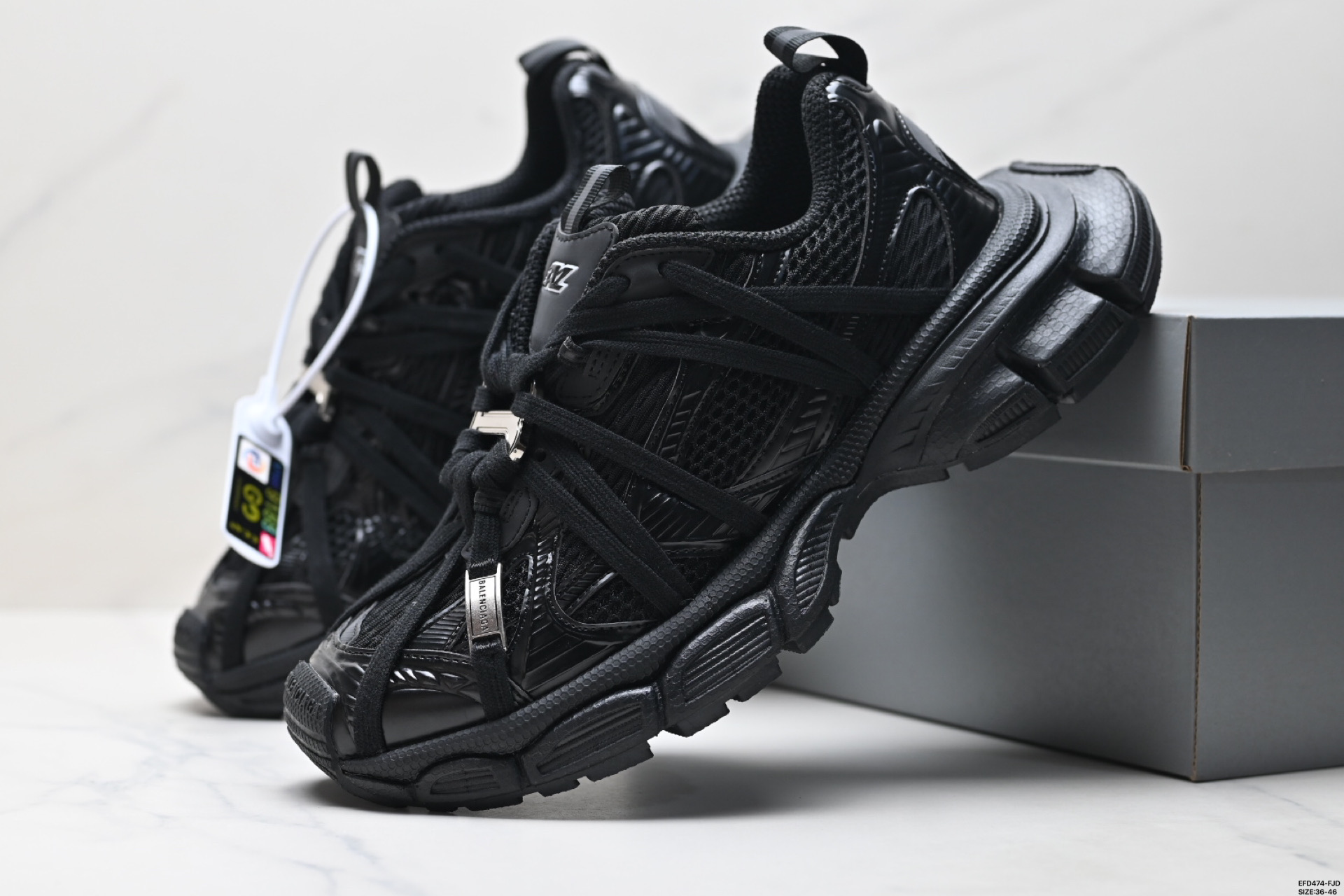 BALENCIAGA 3XL Sneakers 3+ 巴黎世家 系列低帮复古老爹鞋 734734 W3XL5 9110