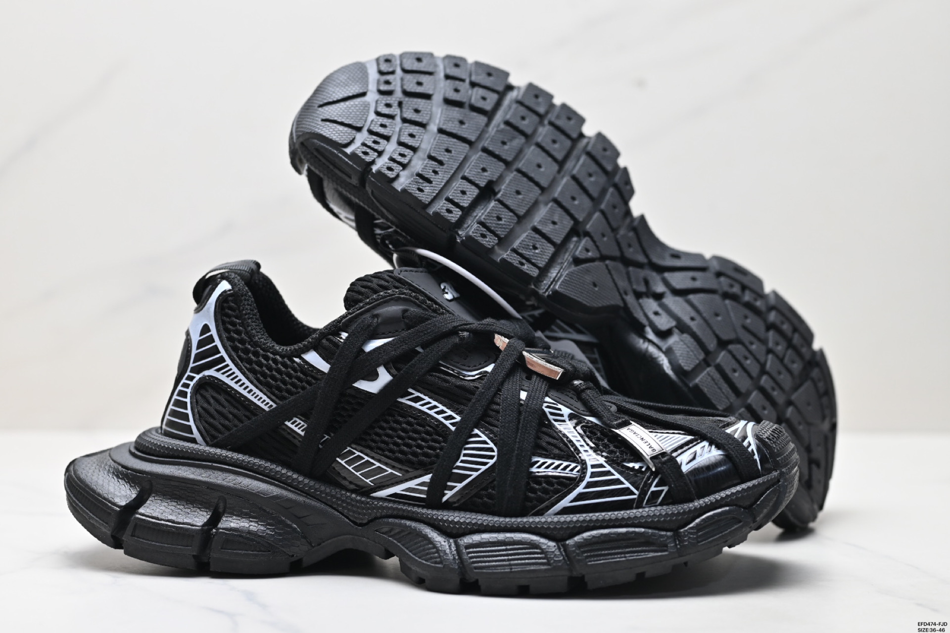 BALENCIAGA 3XL Sneakers 3+ 巴黎世家 系列低帮复古老爹鞋 734734 W3XL5 9110