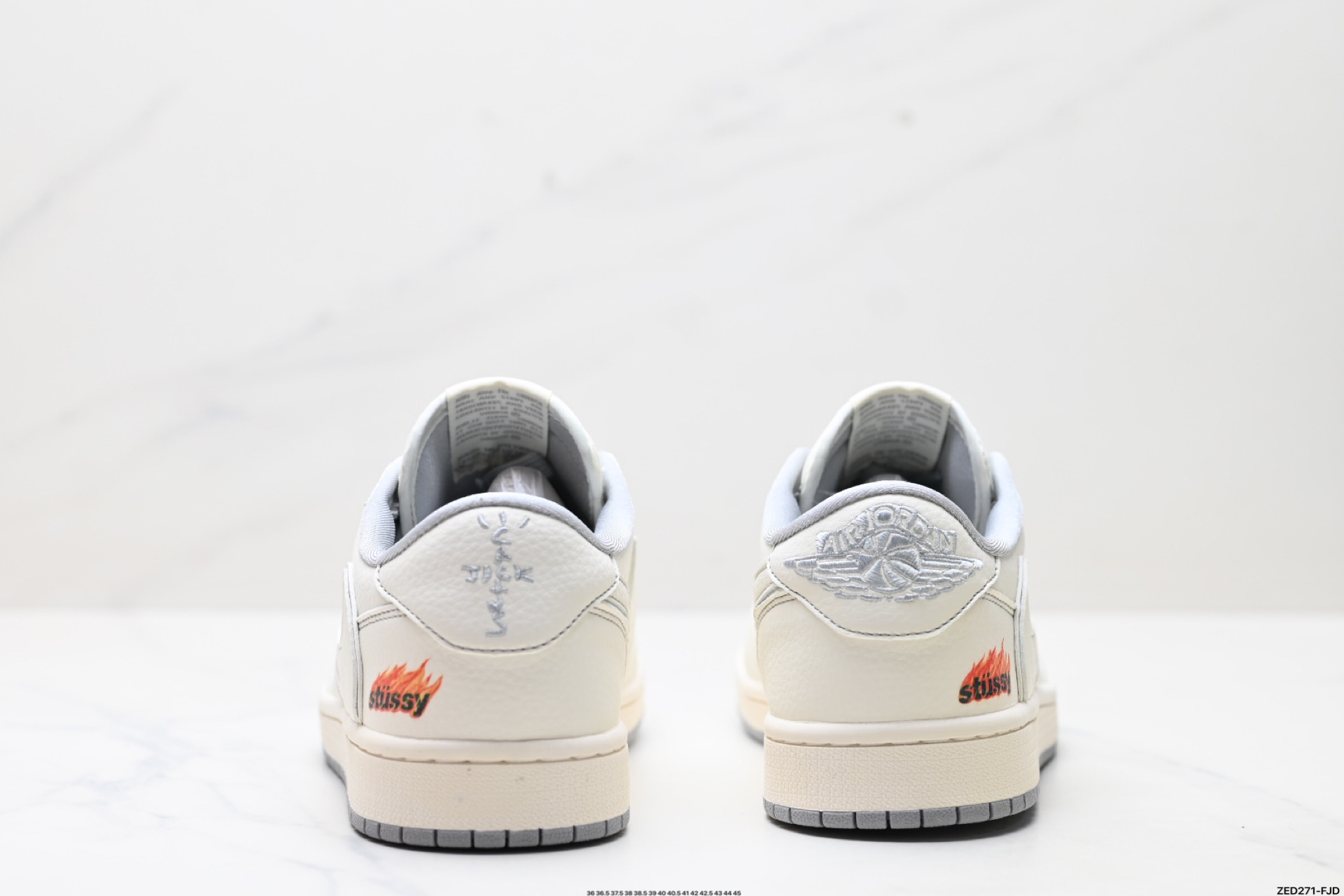 AJ1倒勾Travis Scott x Air Jordan 1 ” Reverse Mocha “ AJ1乔1 TS 闪电 联名倒钩 低帮文化篮球鞋 ZH2598-228