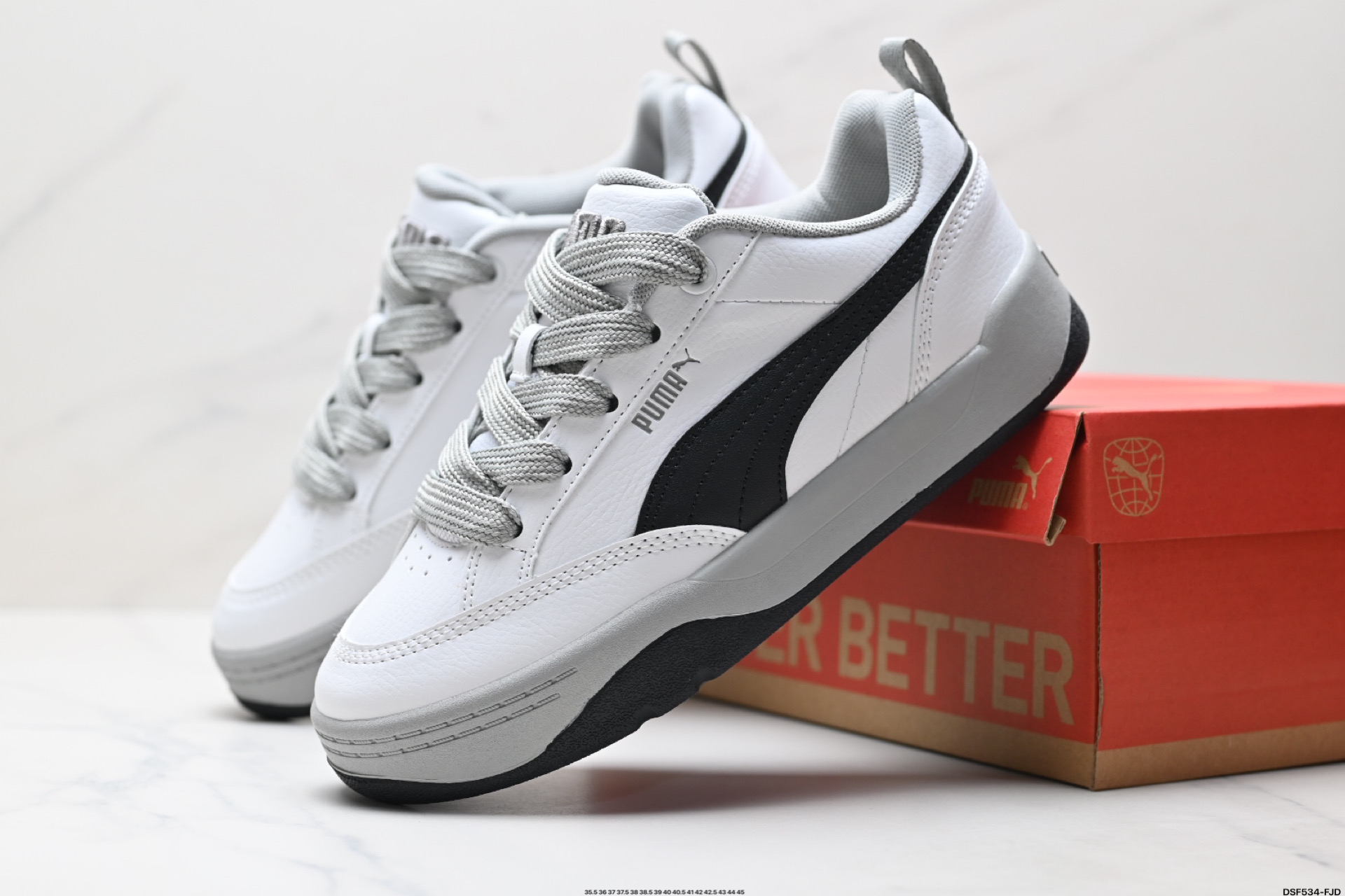 PUMA Slipstream Lo Laces Classic Unisex Sneakers - White/Grey Fashion Trend 7 i1746810629601 9414 0 7