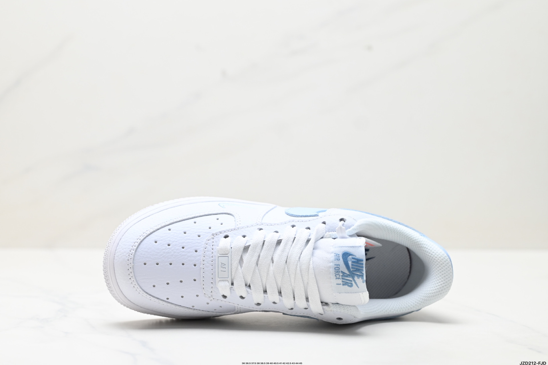 Nike Air Force 1 '07: Iconic Low-Top Sneakers - White/Light Blue Accents 3 i1746811976294 858 0 1