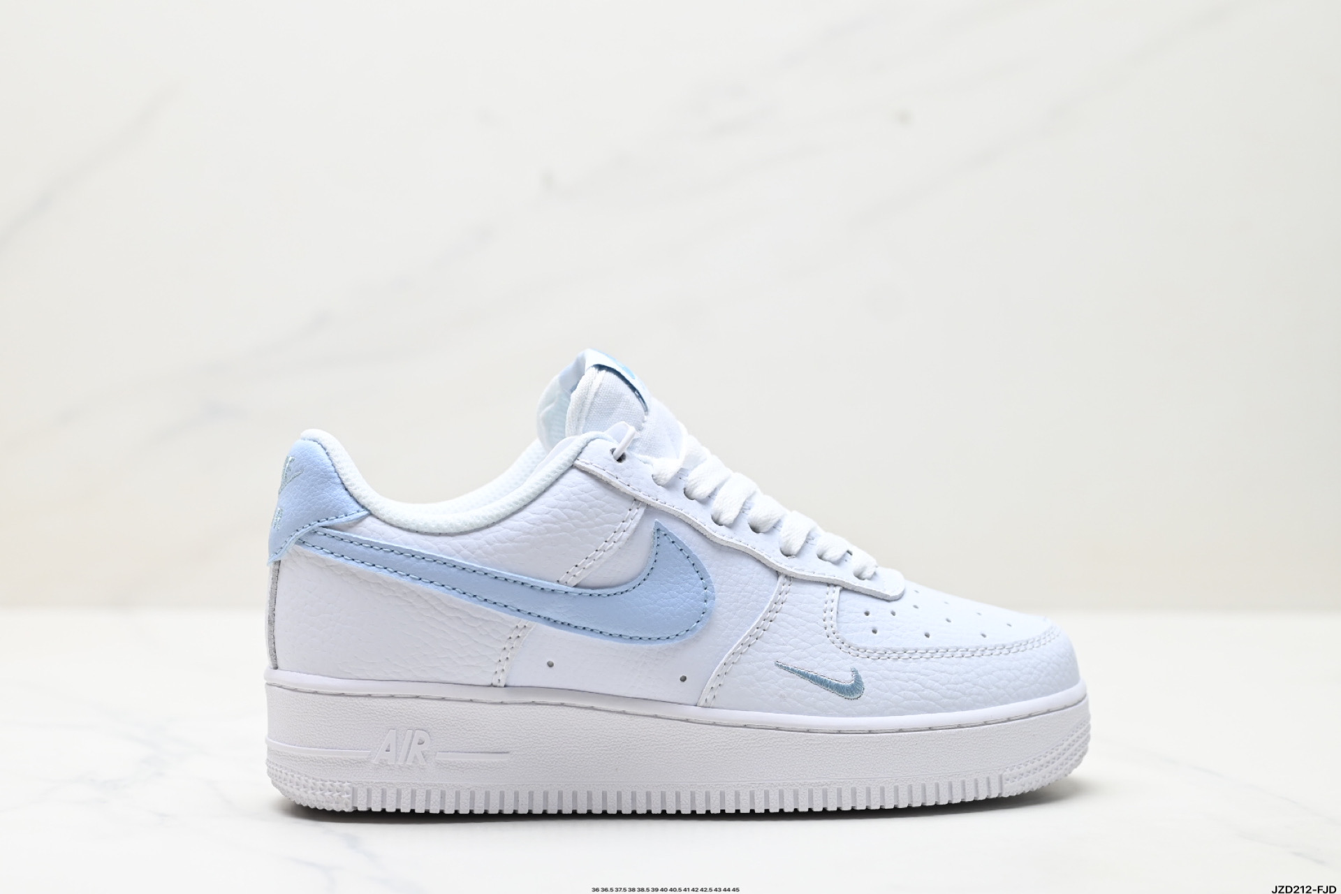 Nike Air Force 1 '07: Iconic Low-Top Sneakers - White/Light Blue Accents 2 i1746811977482 1065 0 0