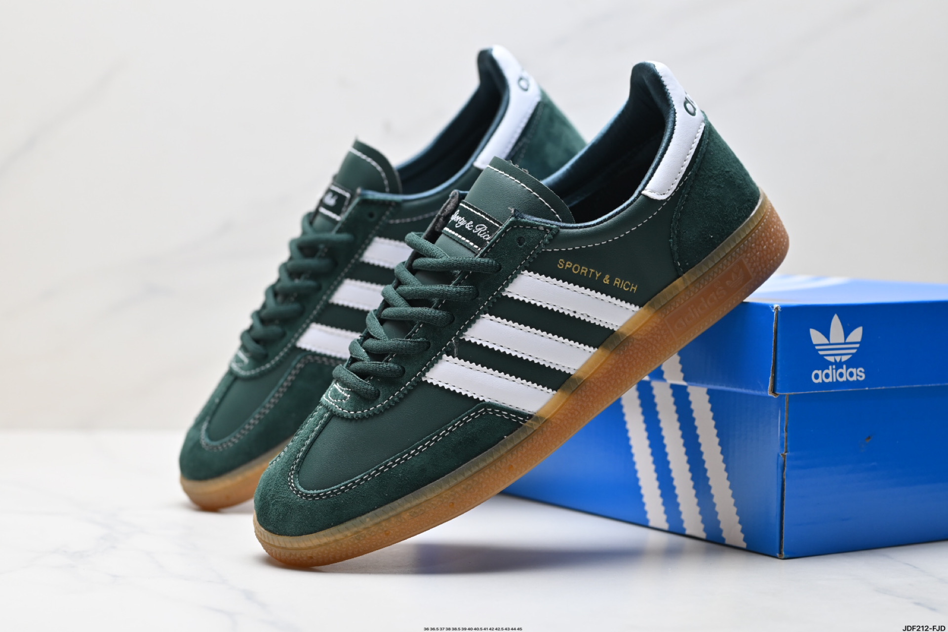 Adidas Handball Spezial Green Suede Classic Retro Casual Sneakers JP7067 3 i1746812019422 876 0 7